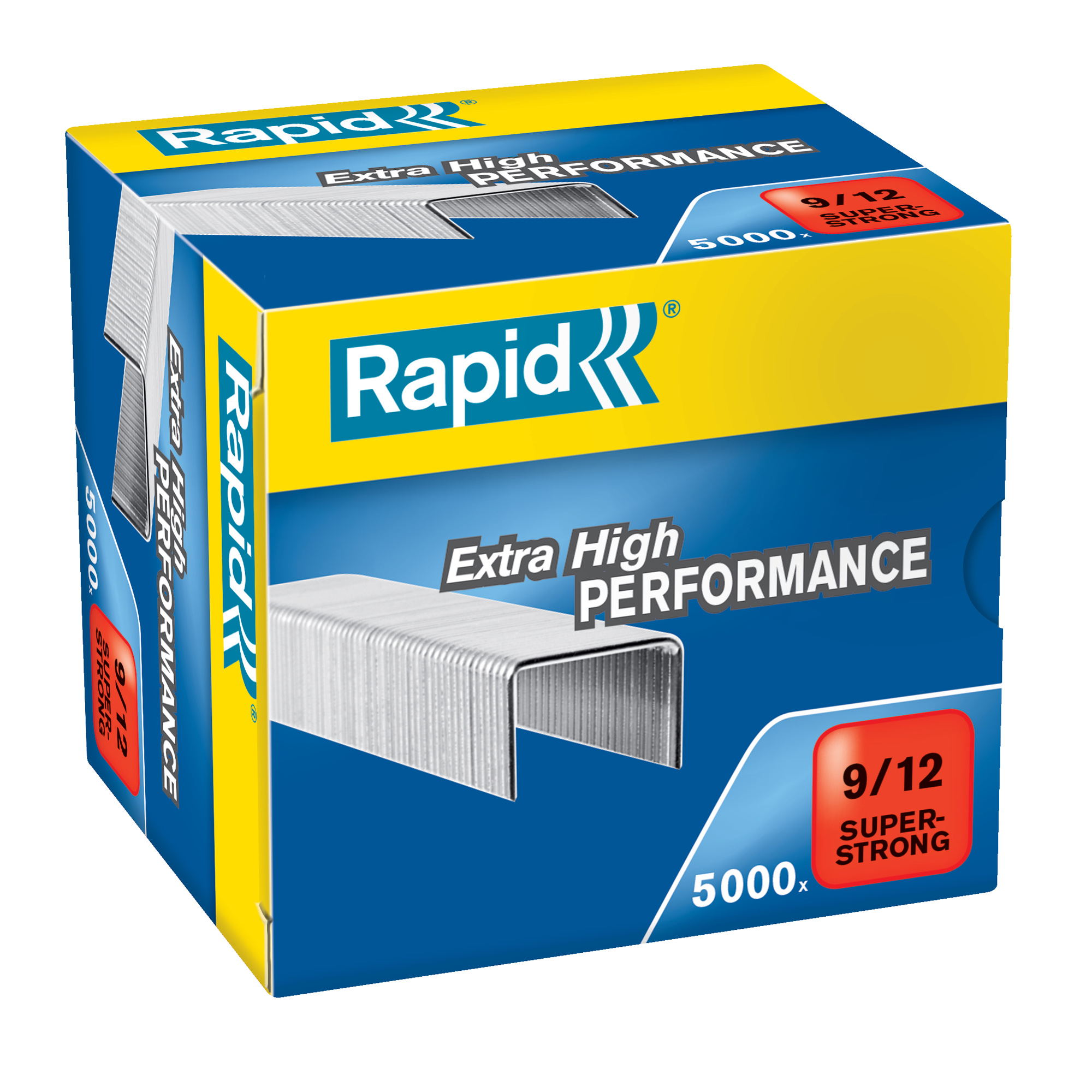 Rapid Super Strong - Punti metallici - 9/12 - 12 mm - acciaio galvanizzato - pacco da 5000 - per Rapid HD9; Fashion HD110