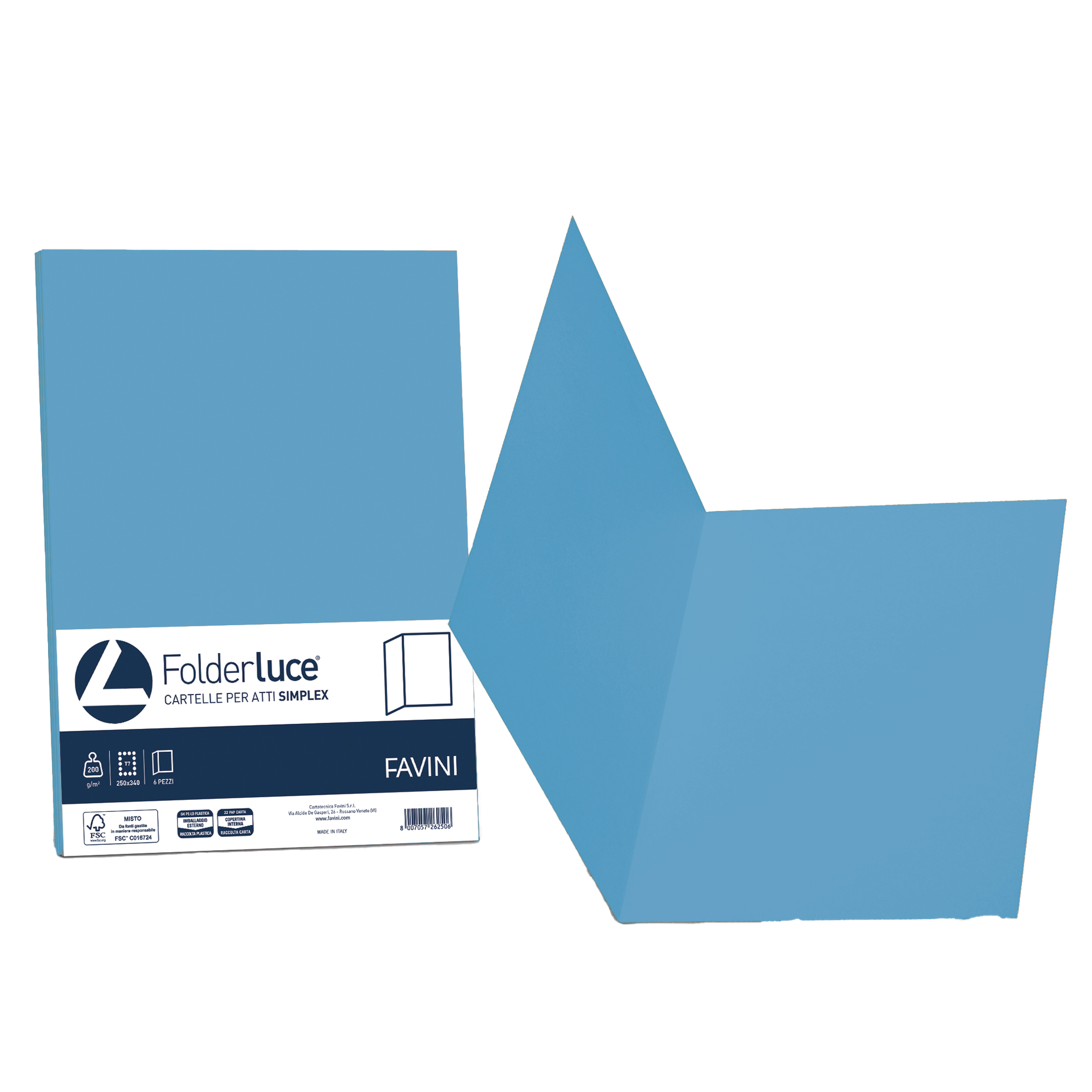 Cartellina semplice Luce - 200 gr - A4 …