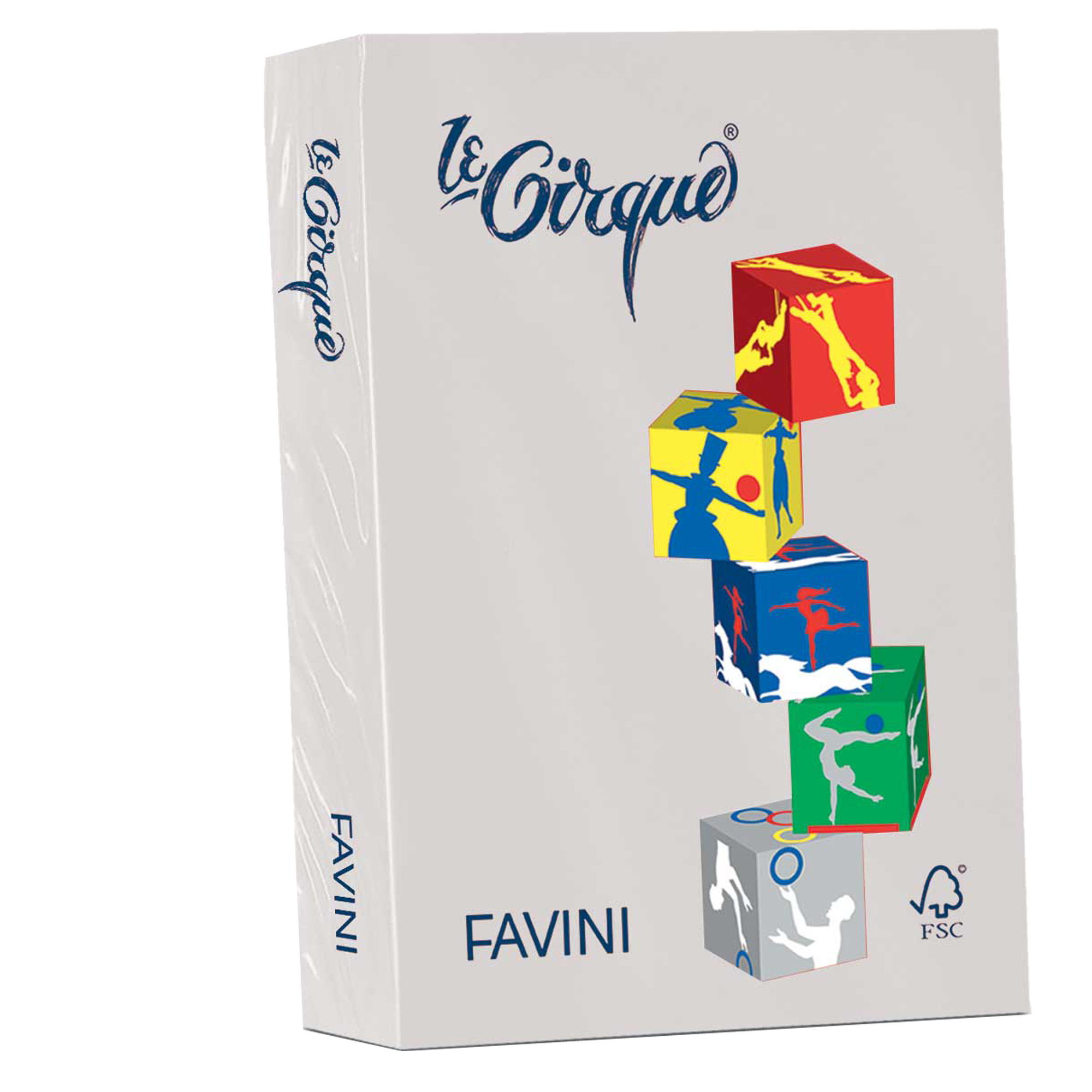 FAVINI HOME-OFFICE BASIC Le Cirque - Grigio - A4 (210 x 297 mm) - 80 g/m² - 500 fogli carta comune