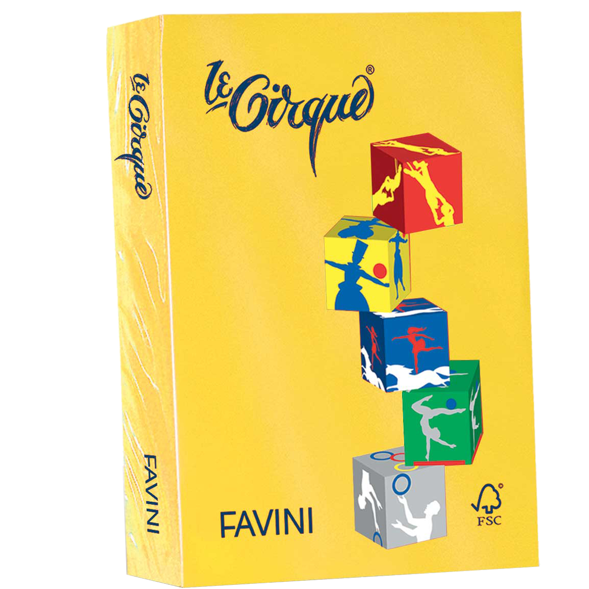 FAVINI HOME-OFFICE BASIC Le Cirque - Giallo zolfo - A4 (210 x 297 mm) - 80 g/m² - 500 fogli carta comune