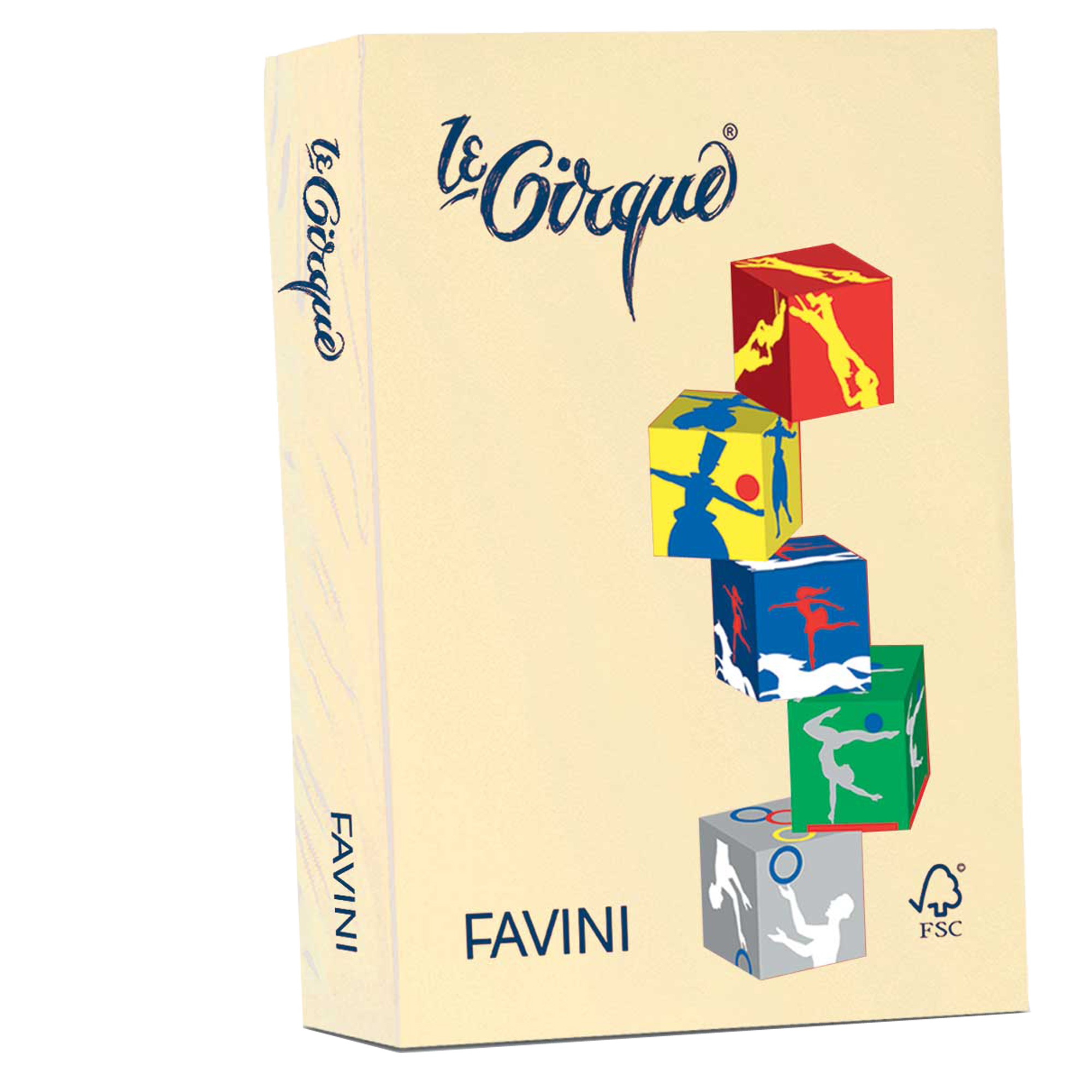 FAVINI Le Cirque tenui - Giallo - A4 (210 x 297 mm) - 160 g/m² - 250 fogli carta colorata
