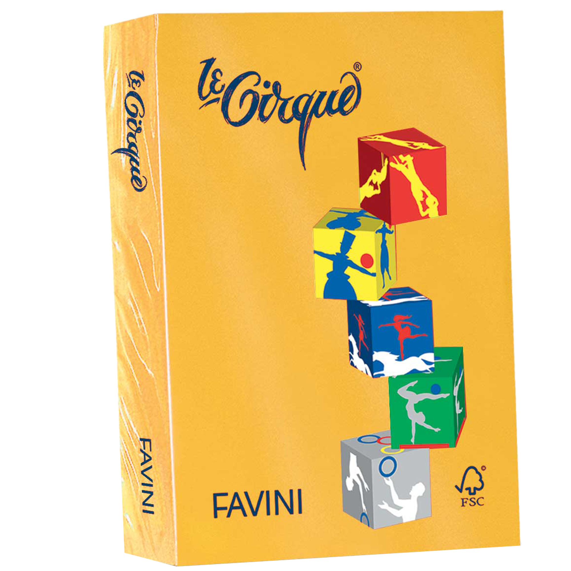 FAVINI Le Cirque - Giallo oro - A4 (210 x 297 mm) - 160 g/m² - 250 fogli carta comune