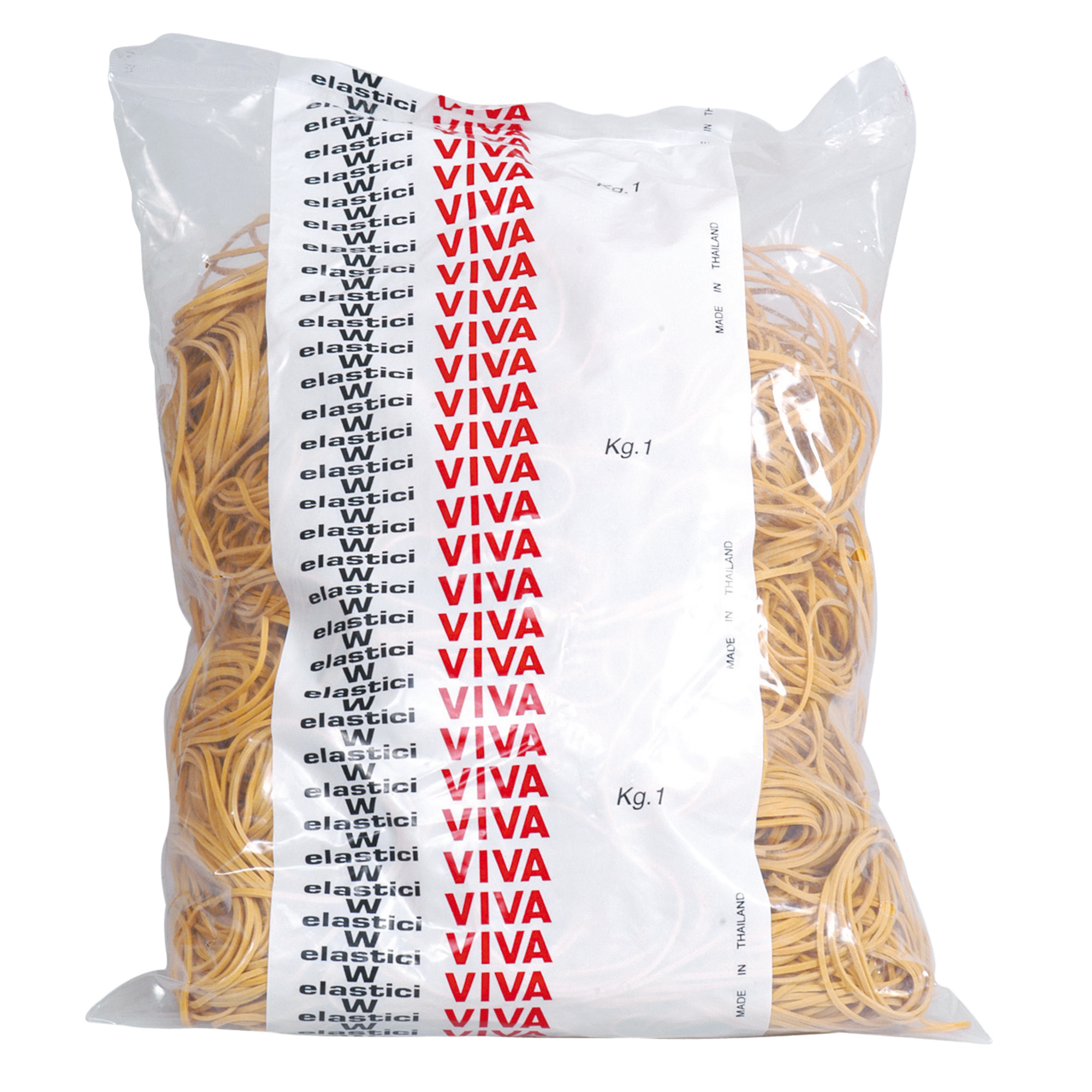 Viva - Elastici - 10 cm di diametro - 1 kg - giallo