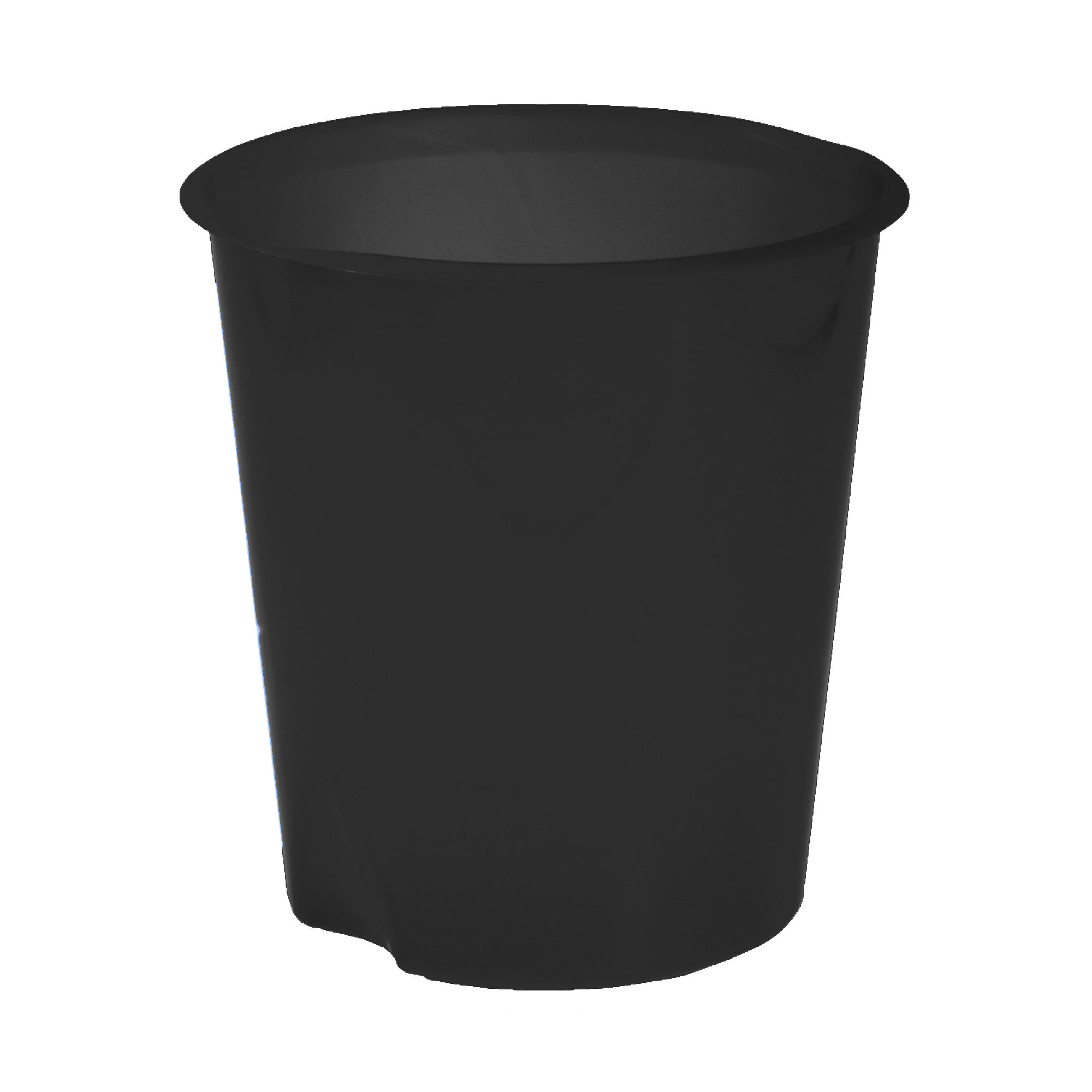 Leonardi - Cestino della spazzatura - ovale - 16.5 L - polipropilene (PP) - nero