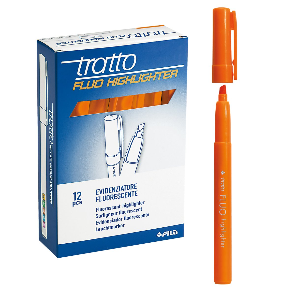 Evidenziatore fluo Highlighter - punta a scalpello - …