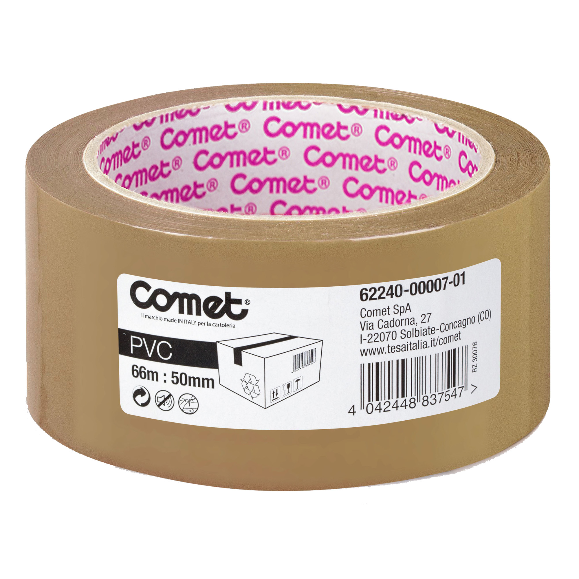 Nastro da imballo in PVC Comet -Tesa- 50mmx66mt avana (torre 6pz)