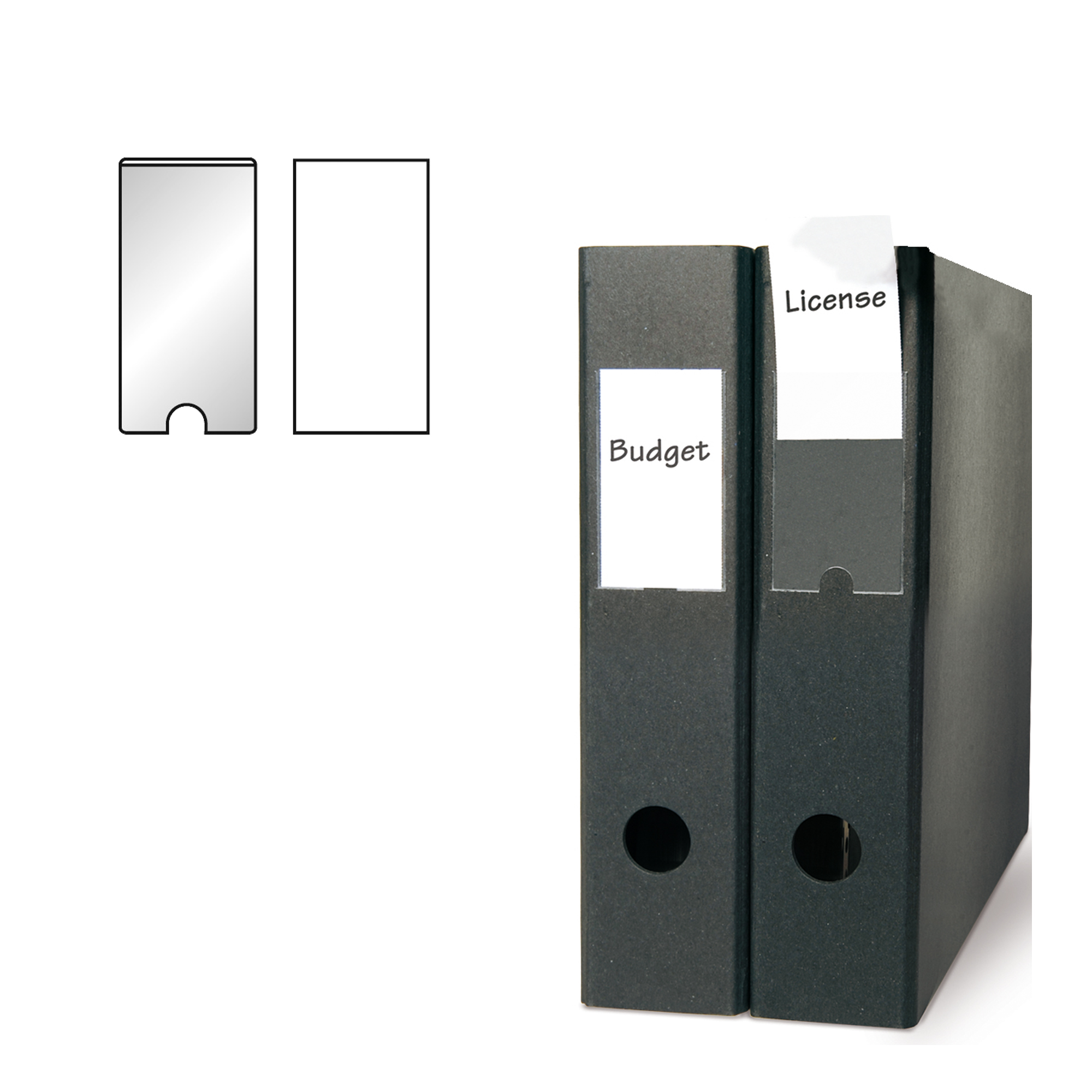 Portaetichette adesivo - 55 x 102 mm - …