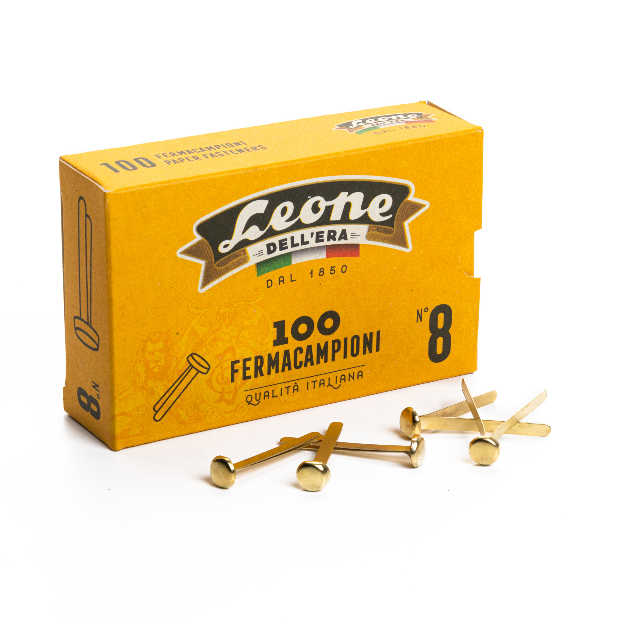 Fermacampioni ottonati - n. 8 - 3,8 cm …