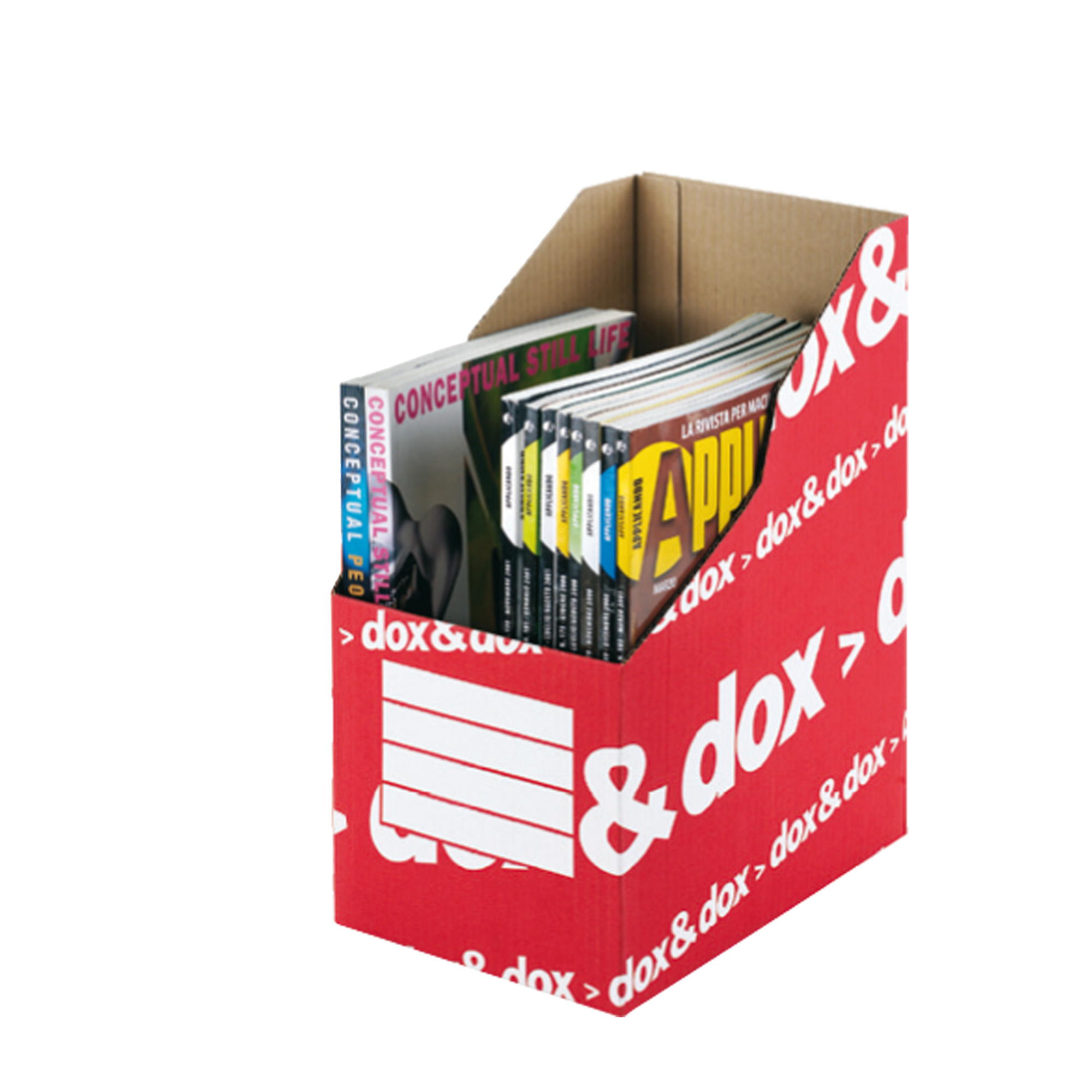 Rexel Dox & Dox - Portariviste - bianco/rosso
