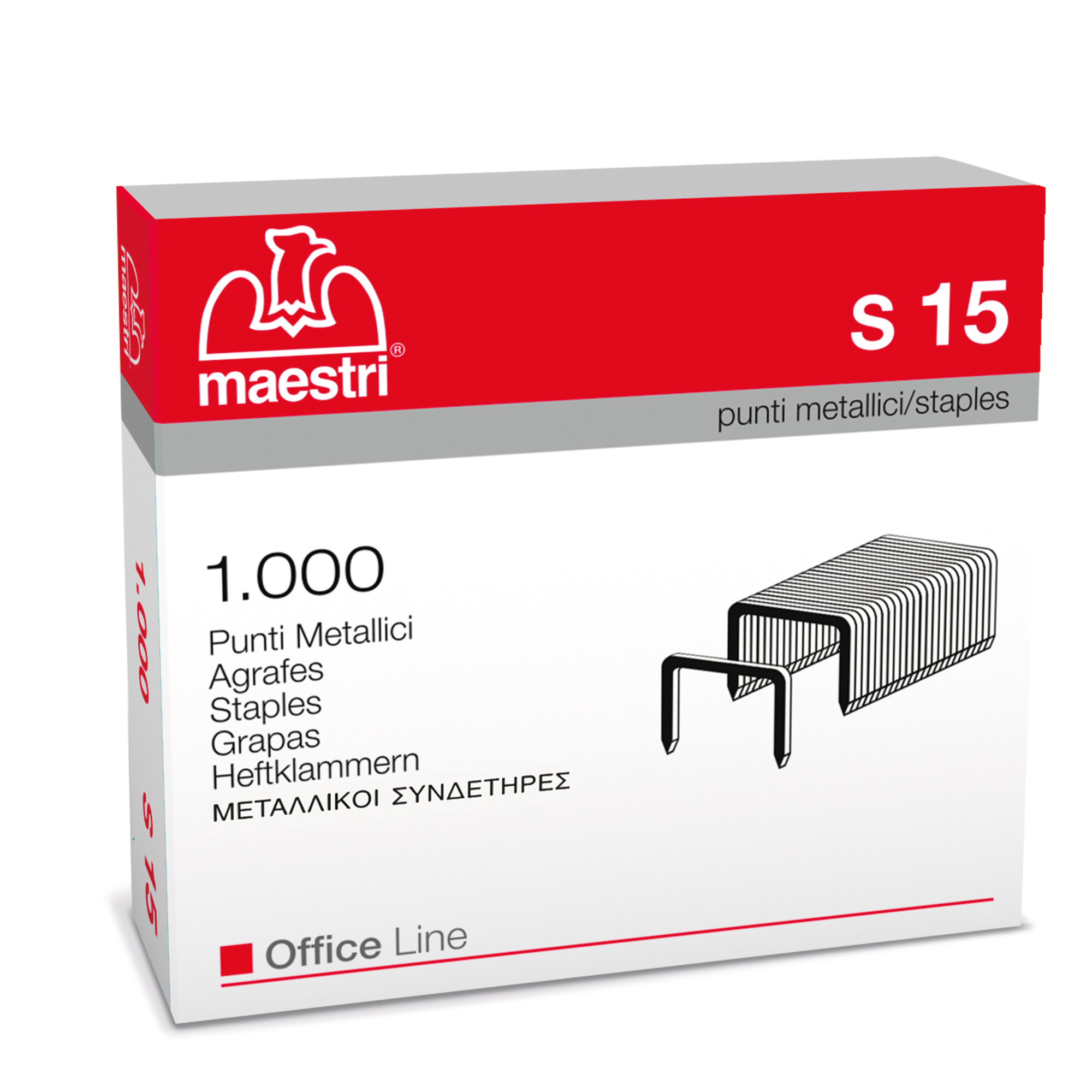 ro-ma S15 - Punti metallici - pacco da 1000