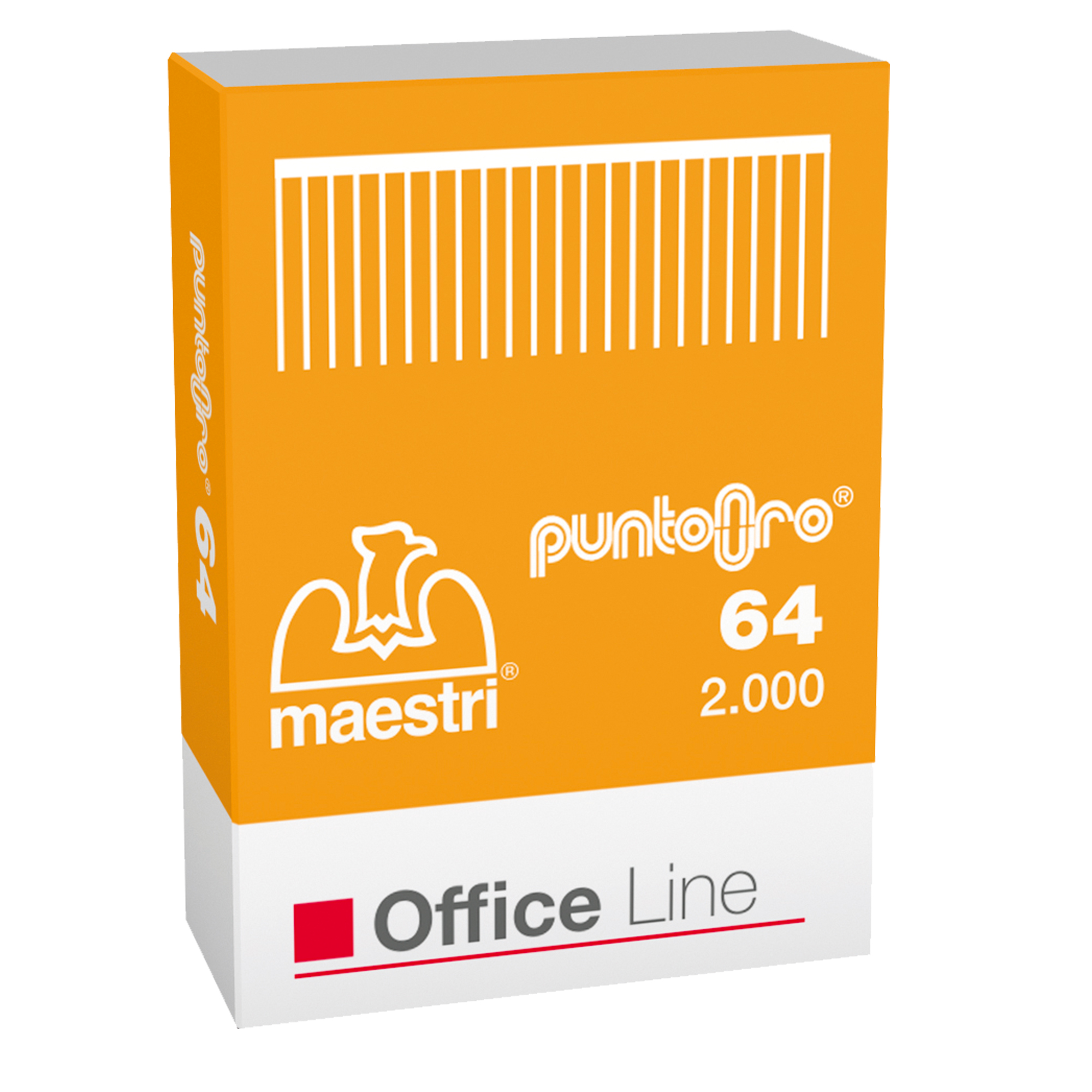 maestri Office Line 64 ORO - Punti metallici - 6/4 - metallo - pacco da 2000