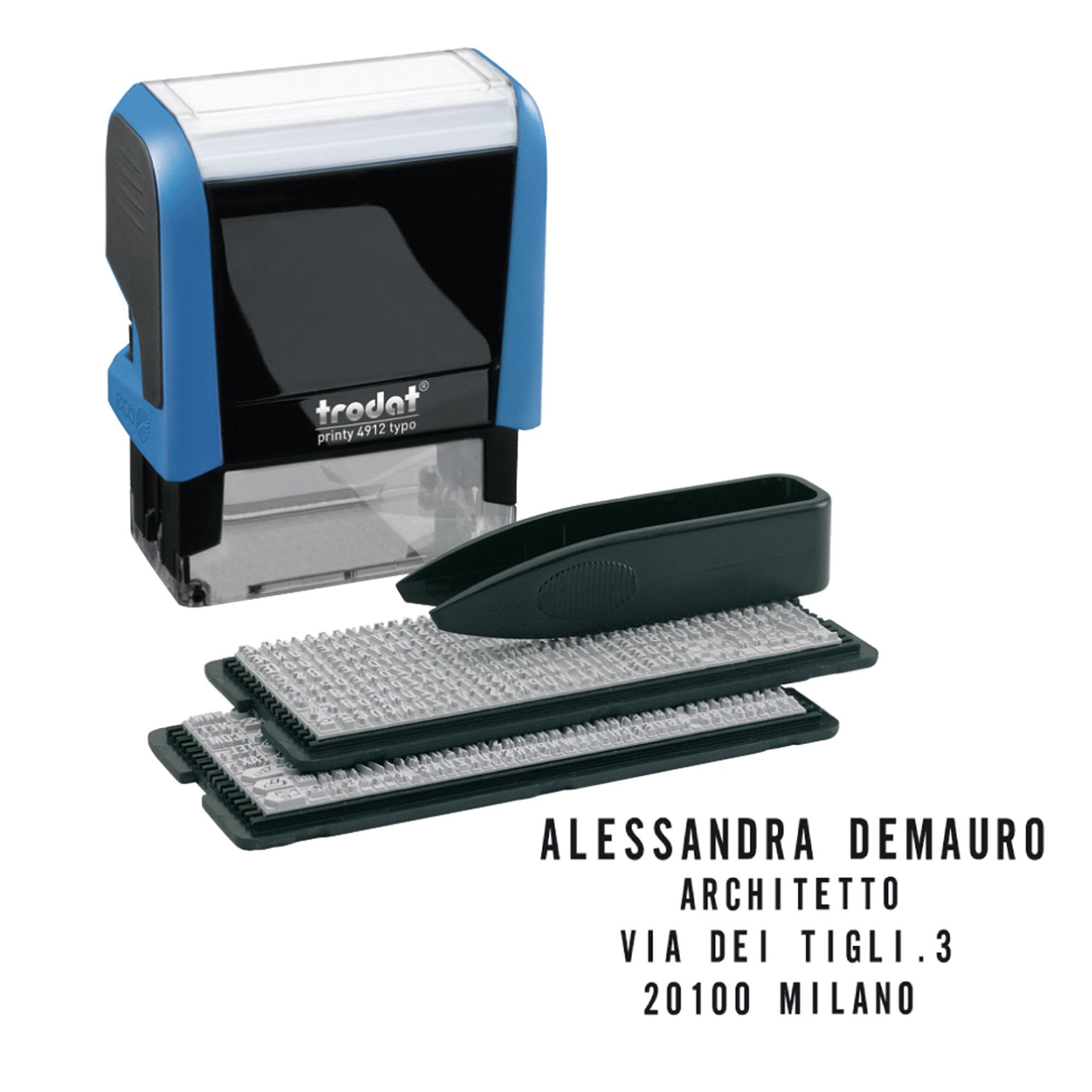 Timbro Printy Typo 4.0 autocomponibile - 47 x …