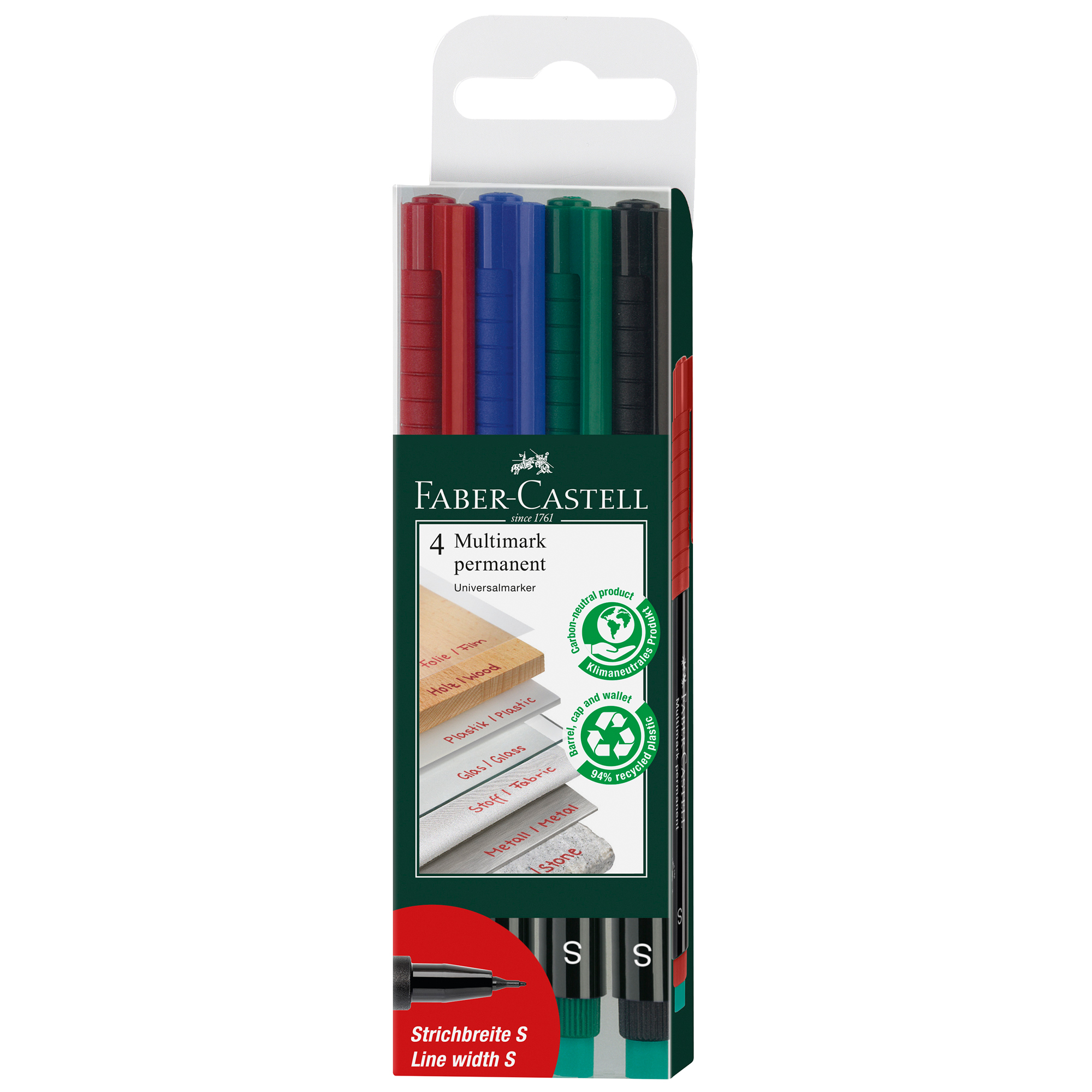 Pennarello Multimark universale con gomma - astuccio 4 …
