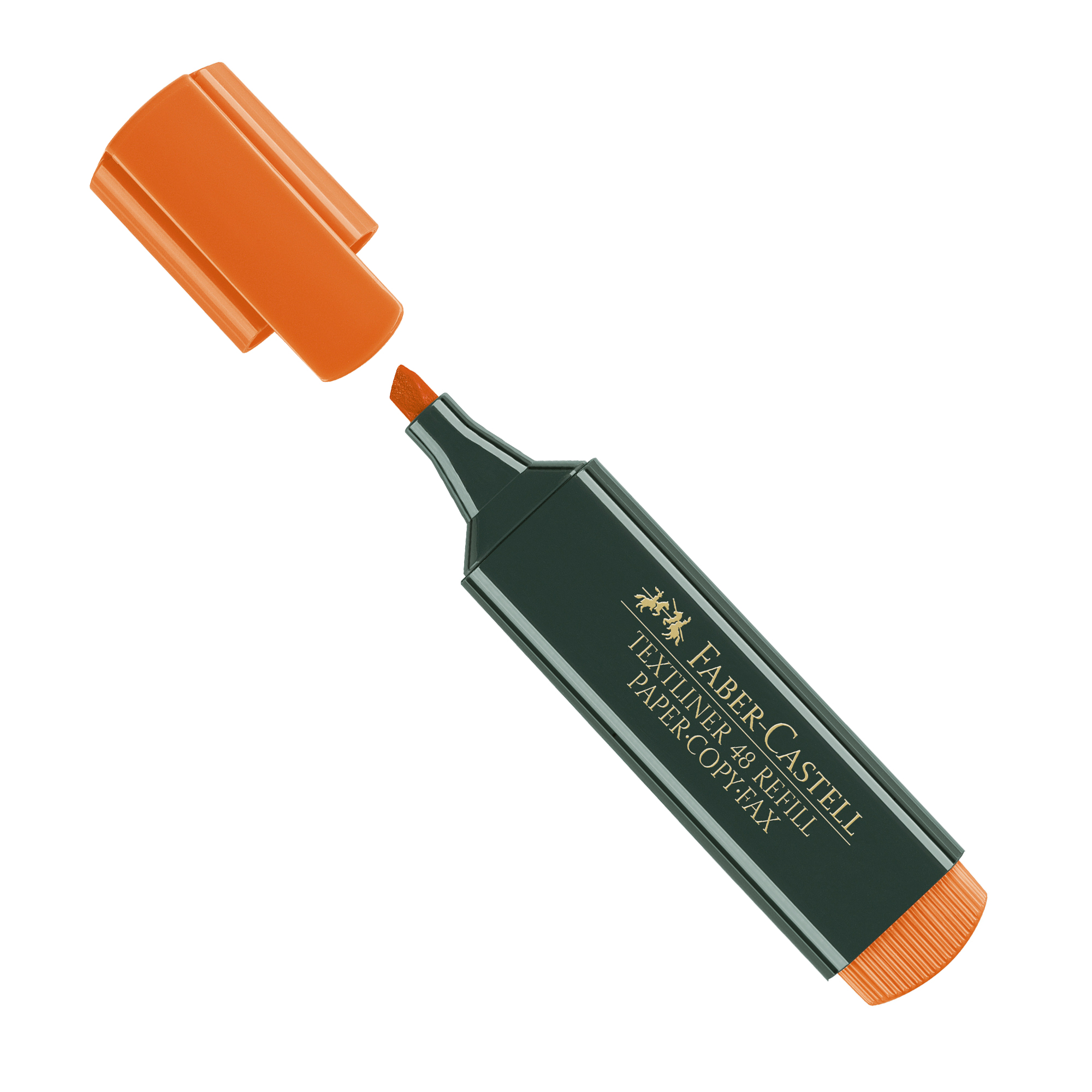 Faber-Castell TEXTLINER 48 REFILL - Evidenziatore - arancione fluorescente - inchiostro base acqua - 1-2-5 mm