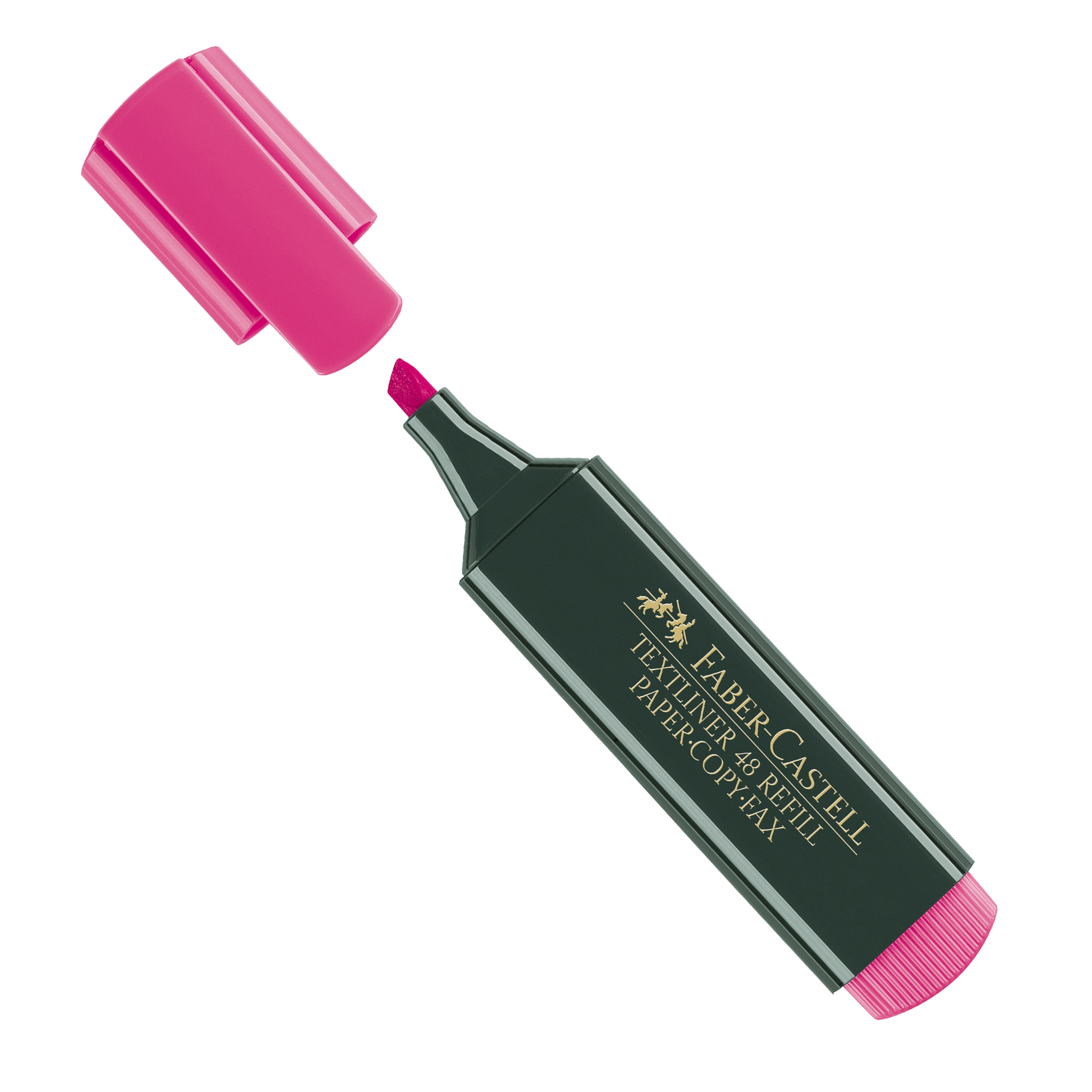 Faber-Castell TEXTLINER 48 REFILL - Evidenziatore - rosa fluorescente - inchiostro base acqua - 1-2-5 mm