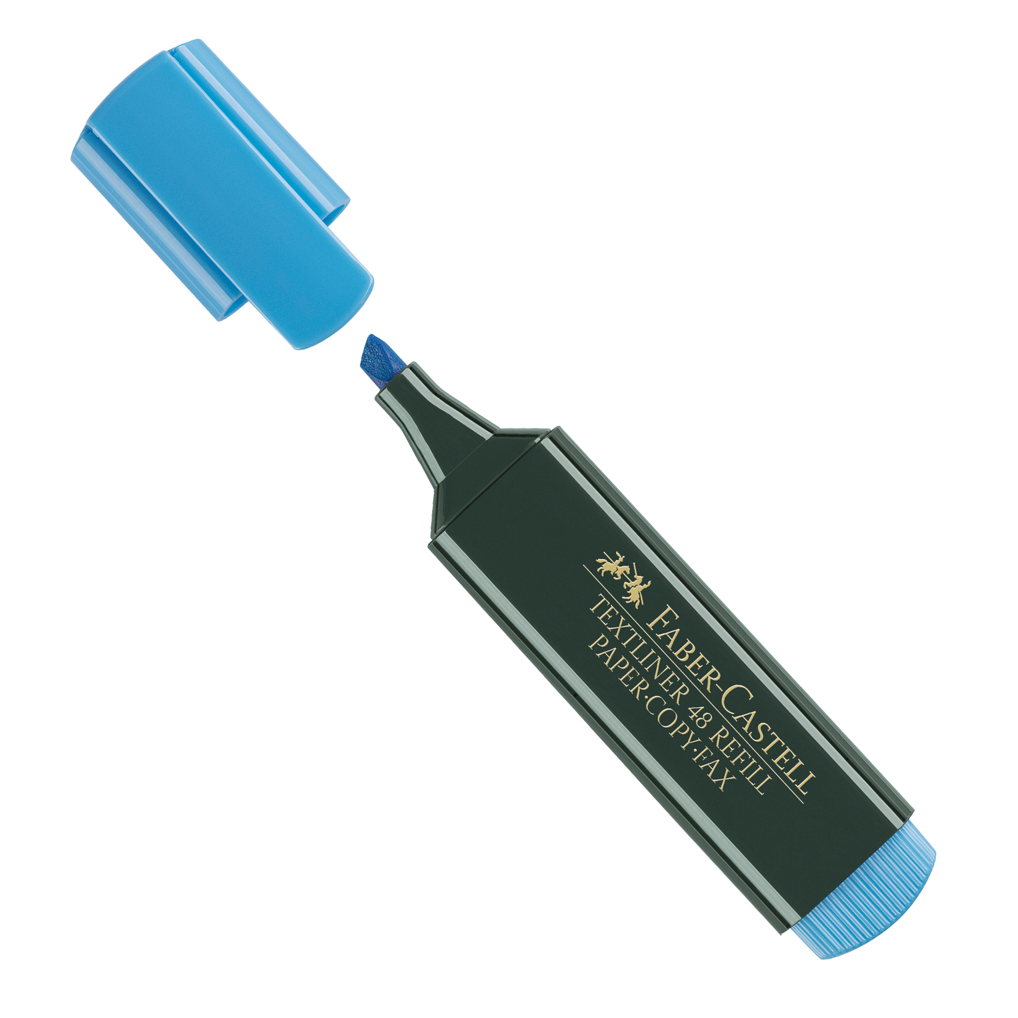 Faber-Castell TEXTLINER 48 REFILL - Evidenziatore - blu fosforescente - inchiostro base acqua - 1-2-5 mm