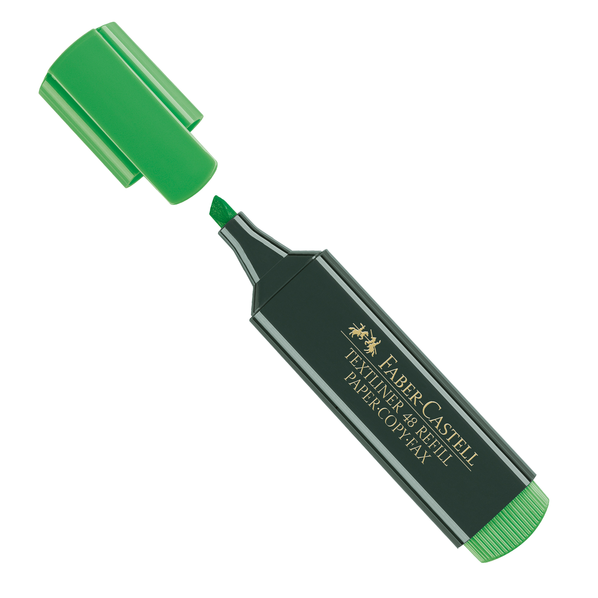 Faber-Castell TEXTLINER 48 REFILL - Evidenziatore - verde fluorescente - inchiostro base acqua - 1-2-5 mm