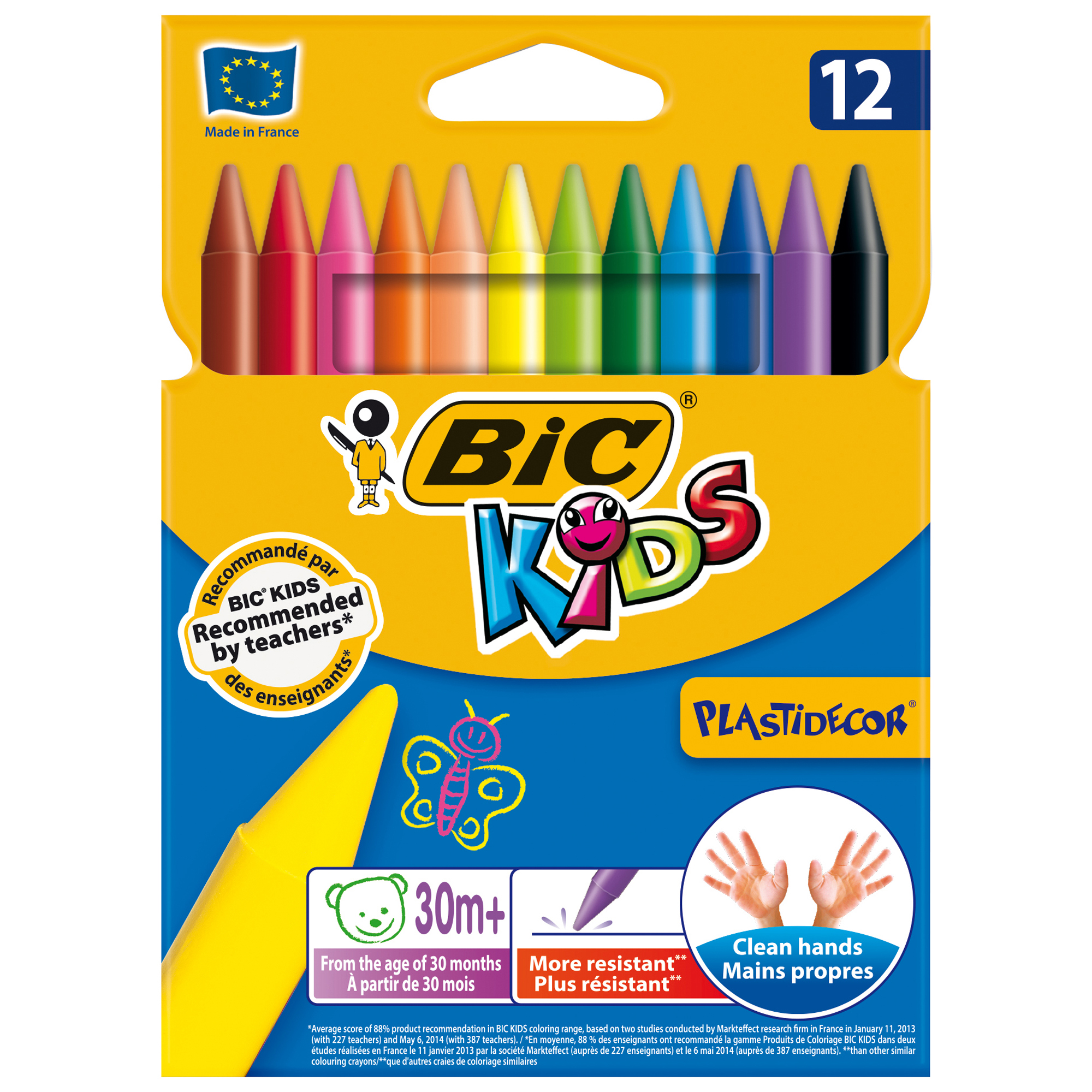 Pastelli Plastidecor - plastica - colori assortiti - …