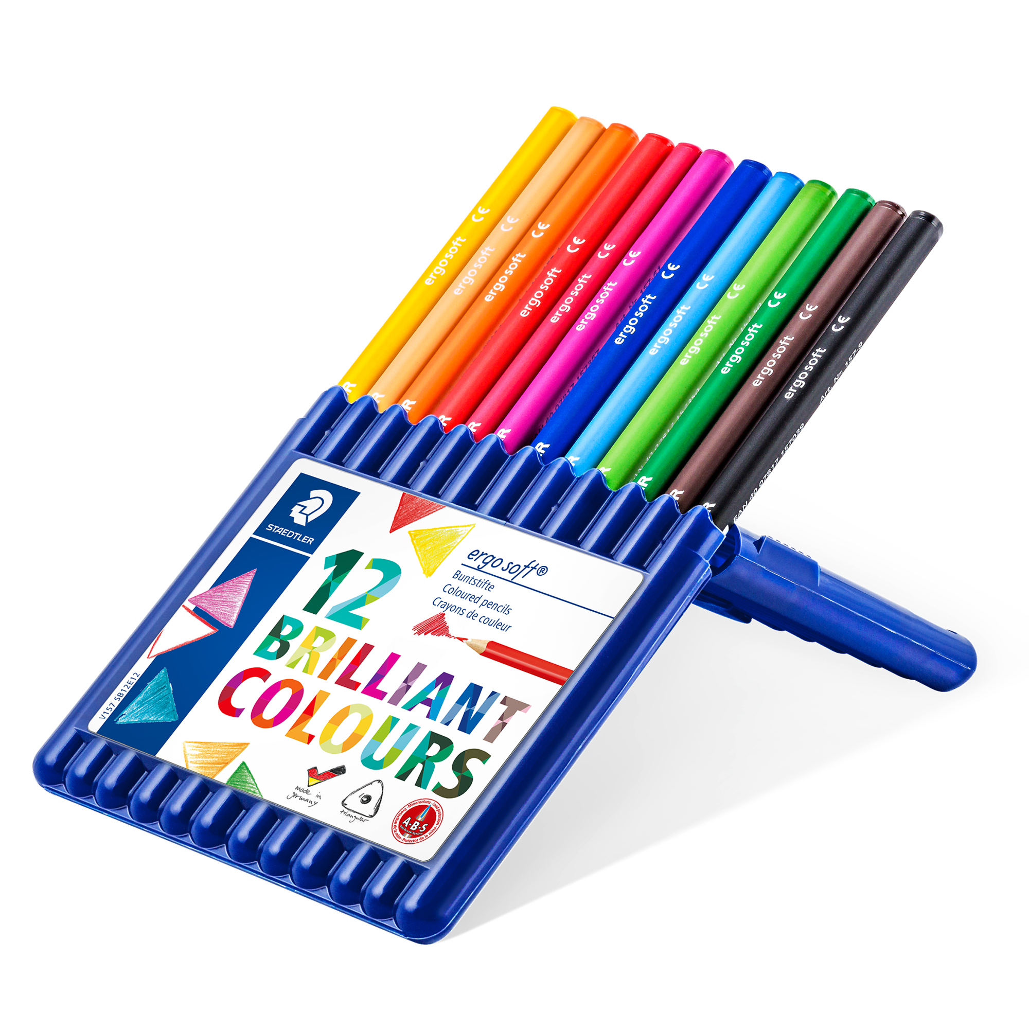 Matite colorate Ergosoft - triangolari - colori assortiti …