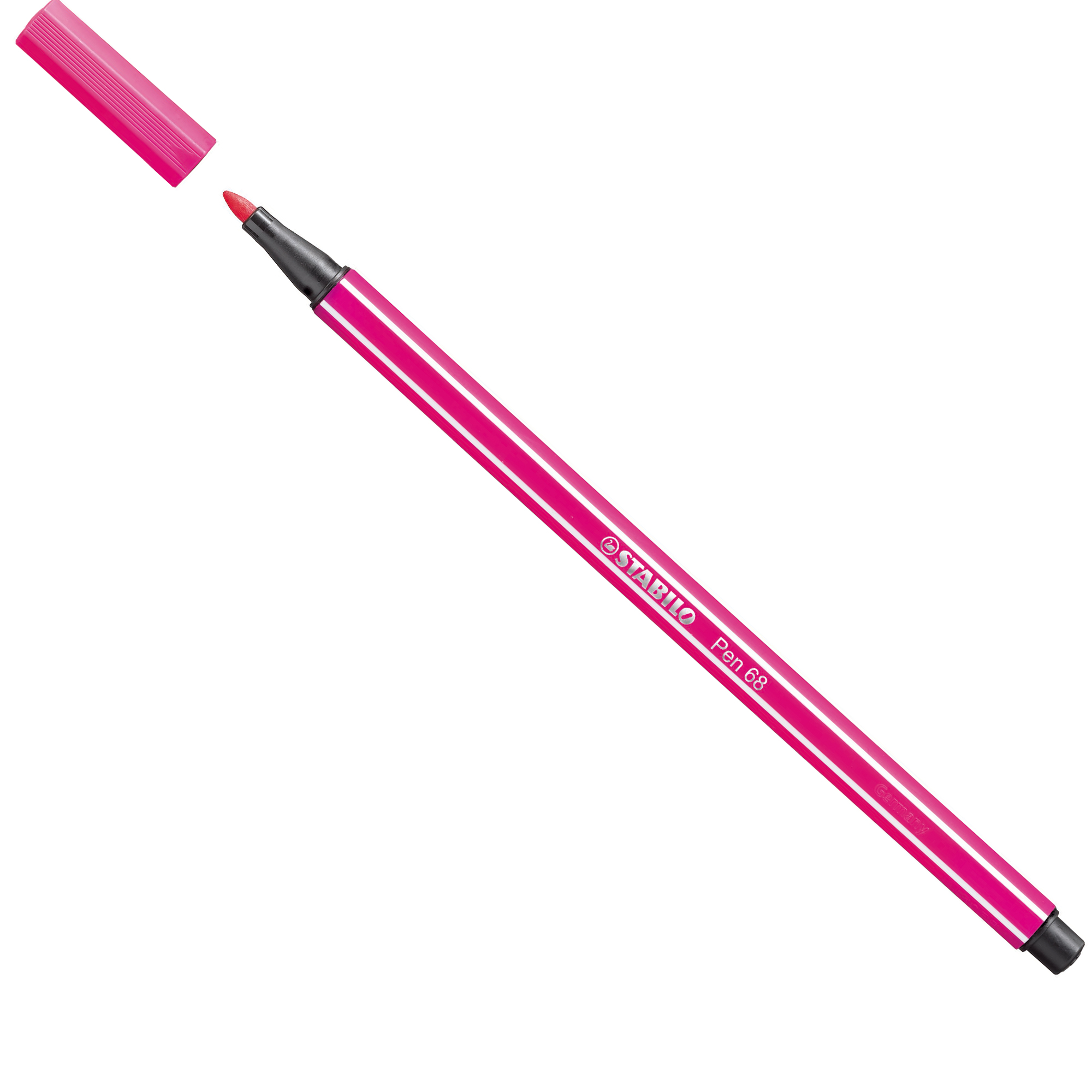 STABILO Pen 68 - Penna punta in fibra - rosa - inchiostro base acqua - 1 mm - medio