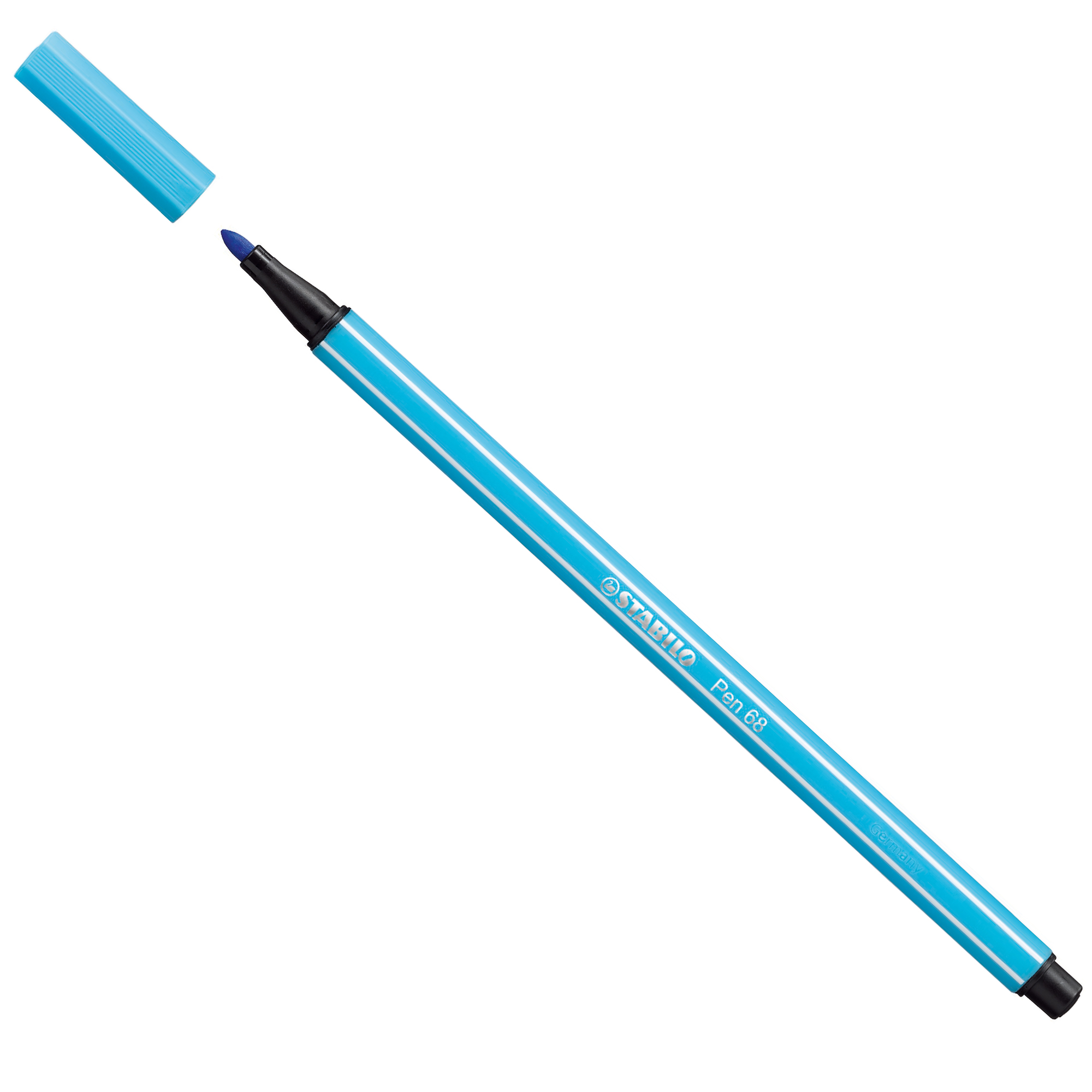 STABILO Pen 68 - Penna punta in fibra - azzurro - inchiostro base acqua - 1 mm - medio