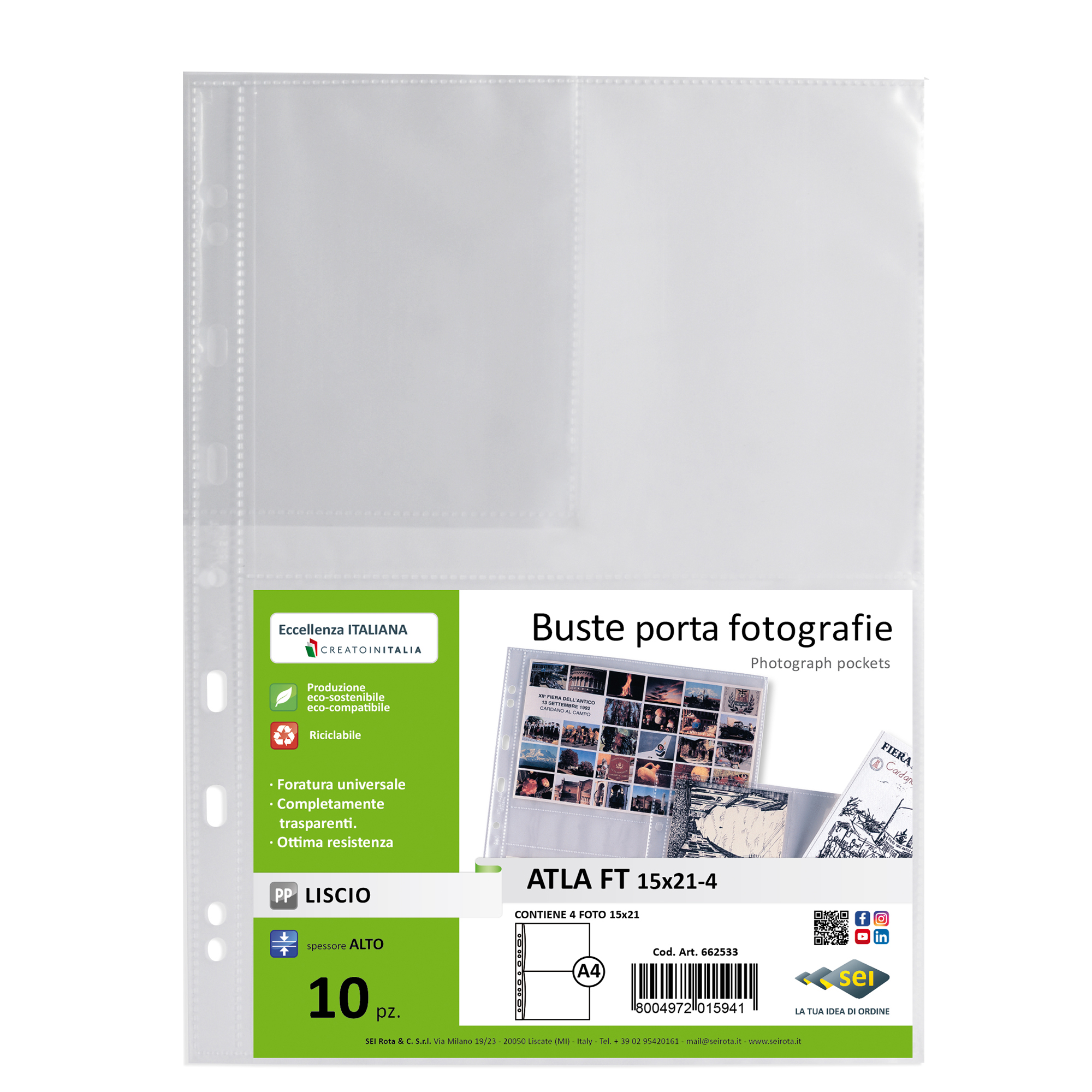 Buste forate Atla FT porta foto e cartoline …