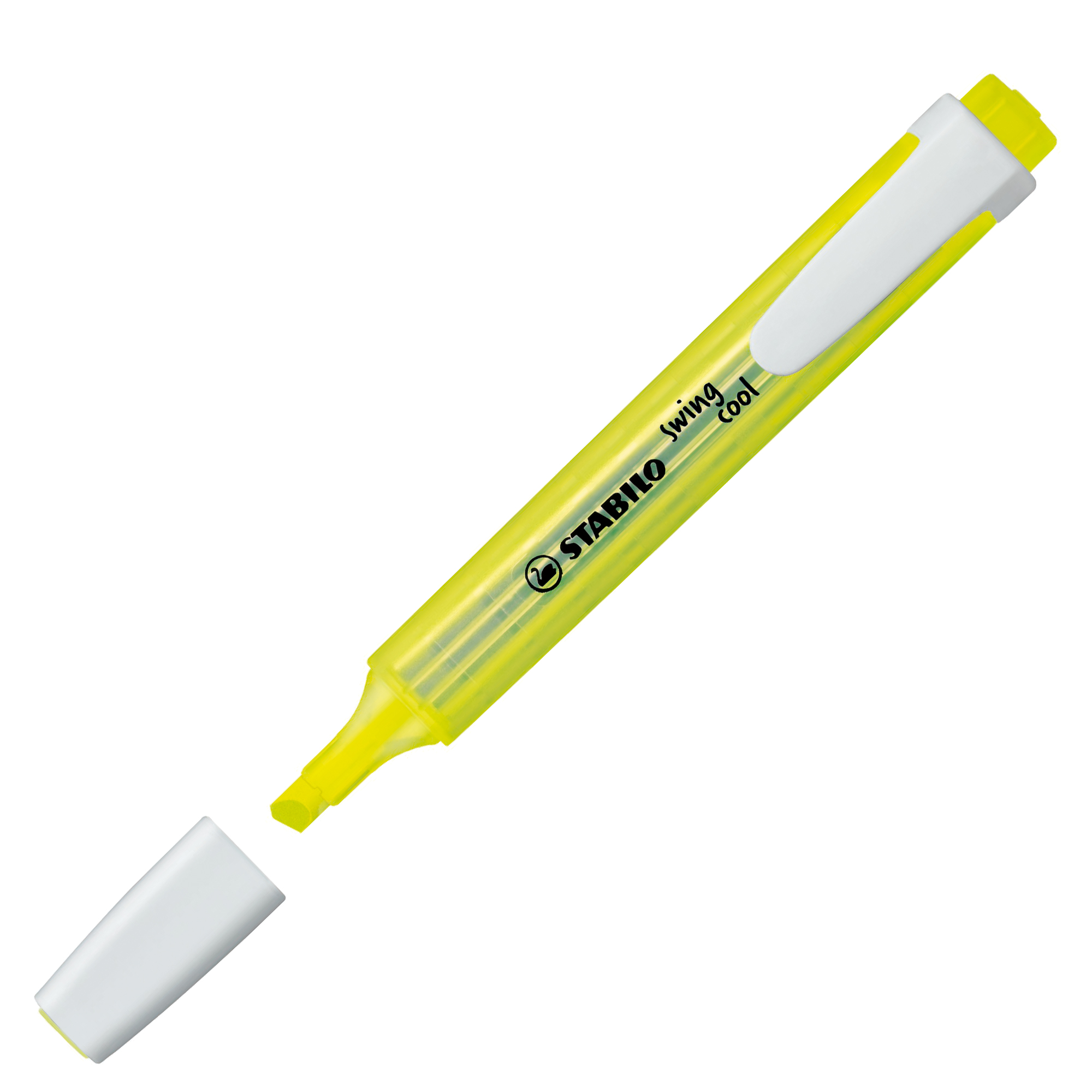 STABILO swing cool - Evidenziatore - giallo fluorescente - inchiostro base acqua - 1-4 mm