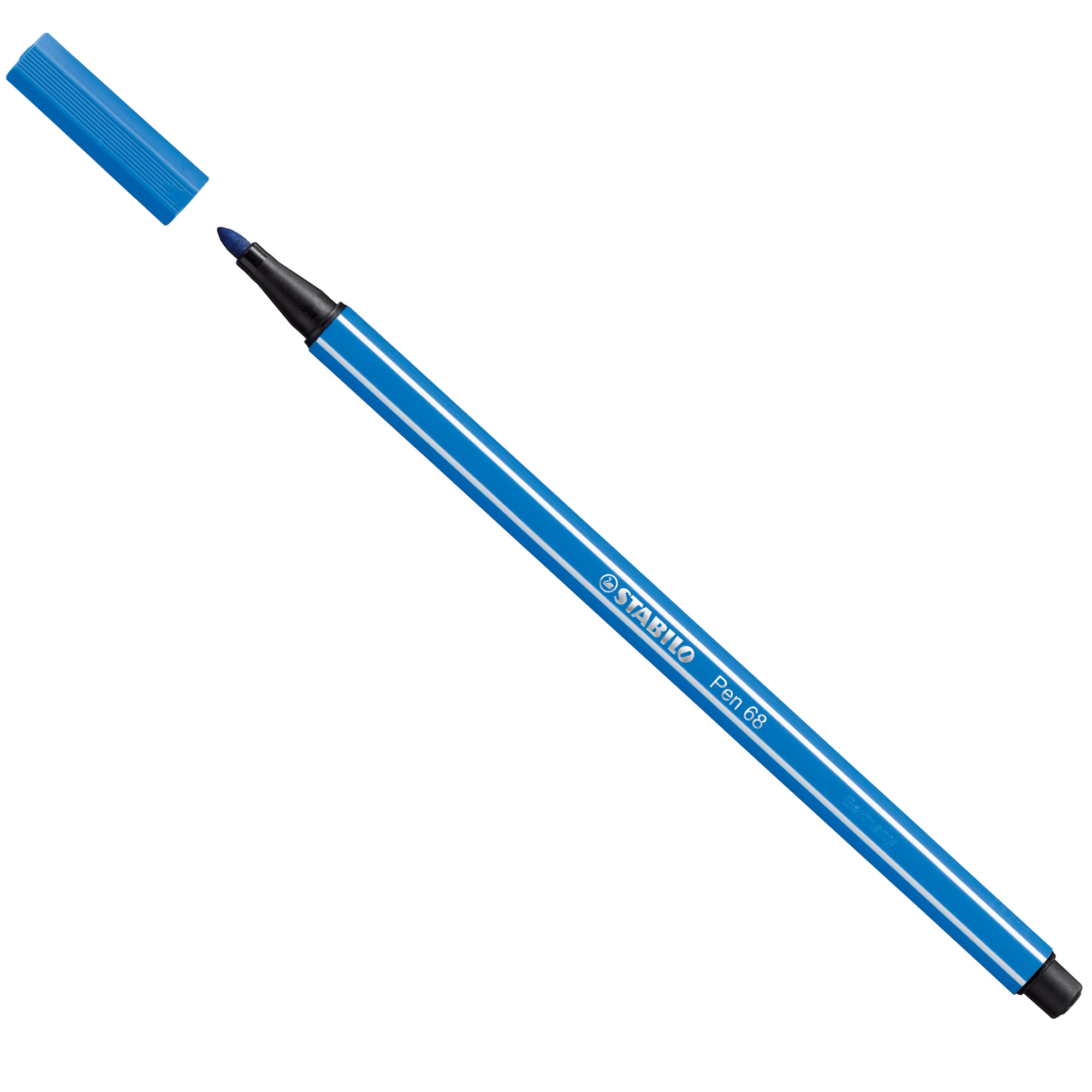 STABILO Pen 68 - Penna punta in fibra - blu scuro - inchiostro base acqua - 1 mm - medio