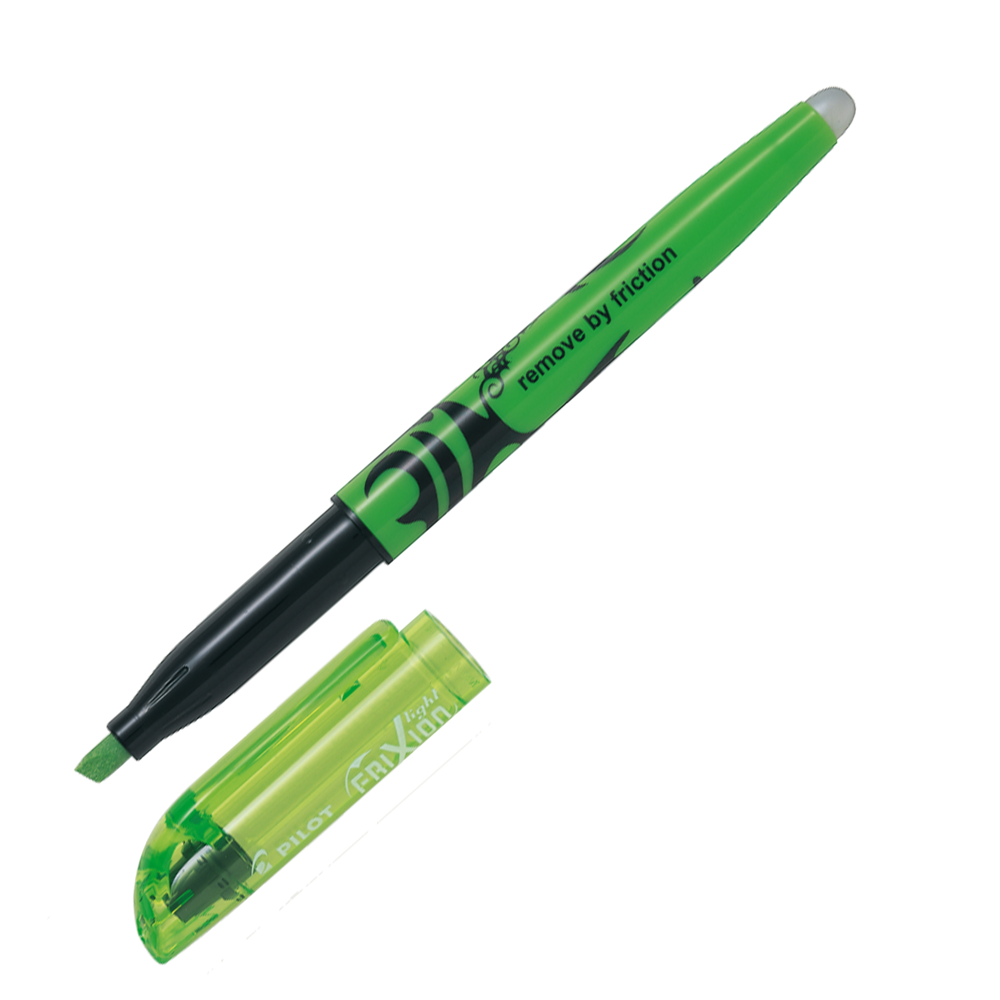 Pilot FriXion Light - Evidenziatore - non permanente - verde - inchiostro sensibile al calore - 3.3-4 mm - medio - con gomma (pacchetto di 12)