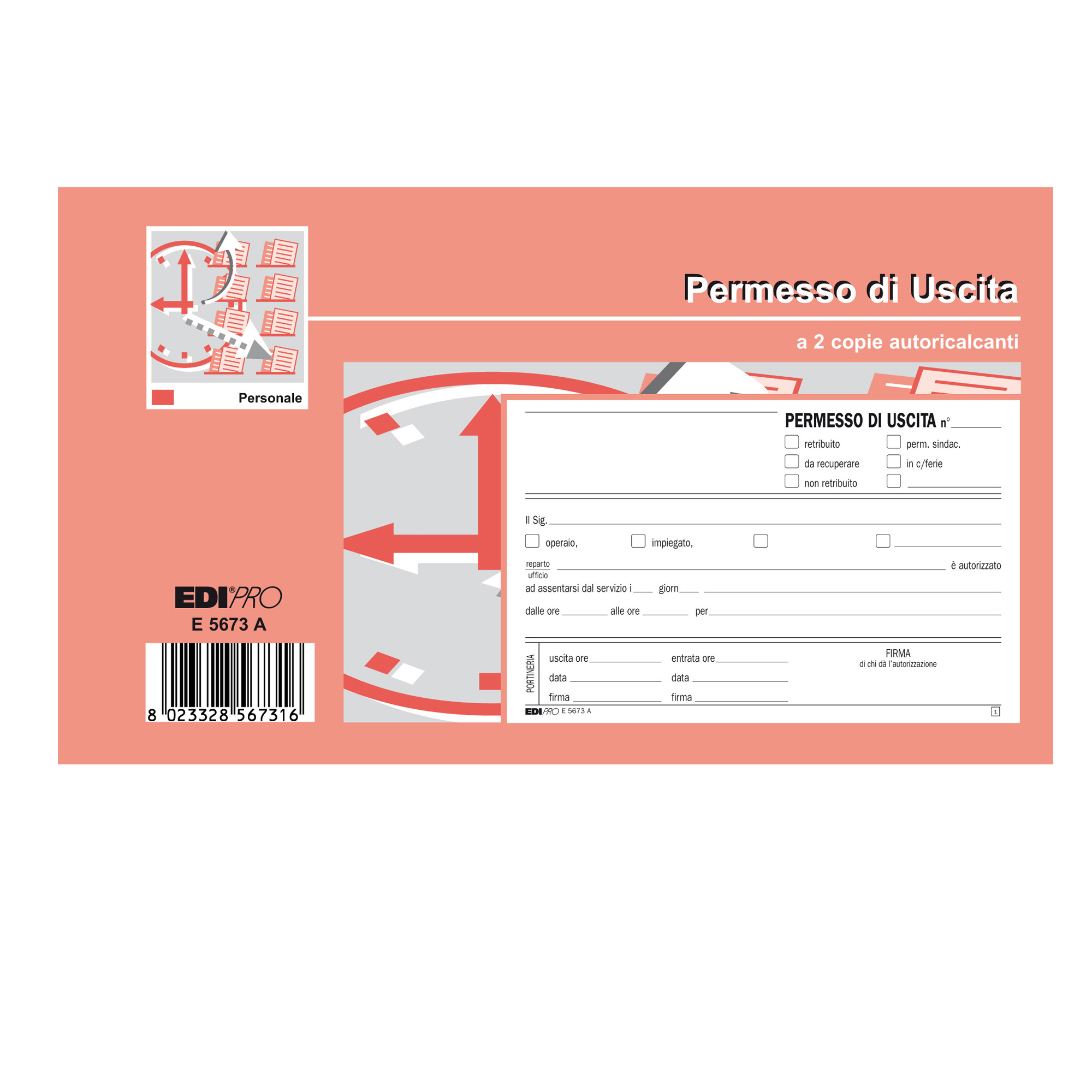 Edipro - Blocco ordini - 50 fogli - 170 x 99 mm - duplicato