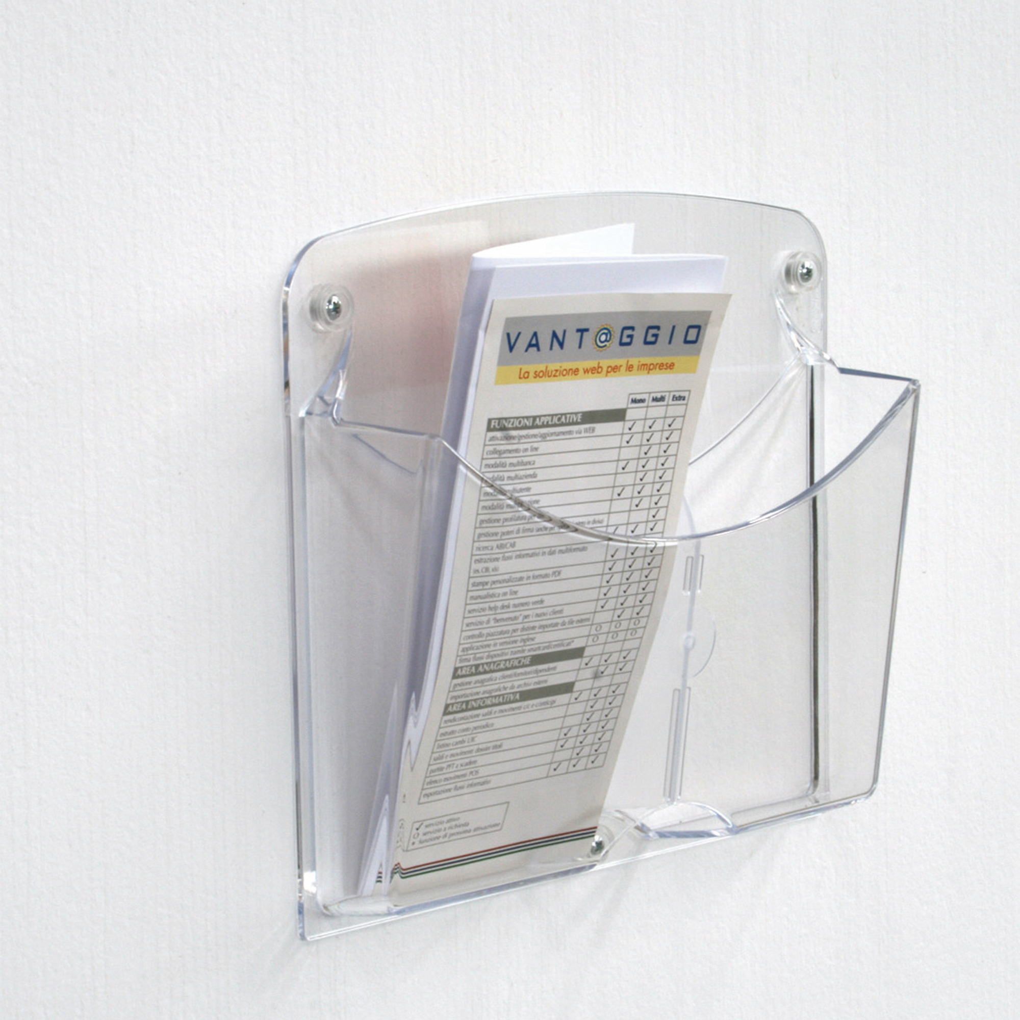 Portariviste da parete Ice - 2 tasche 1/3 …