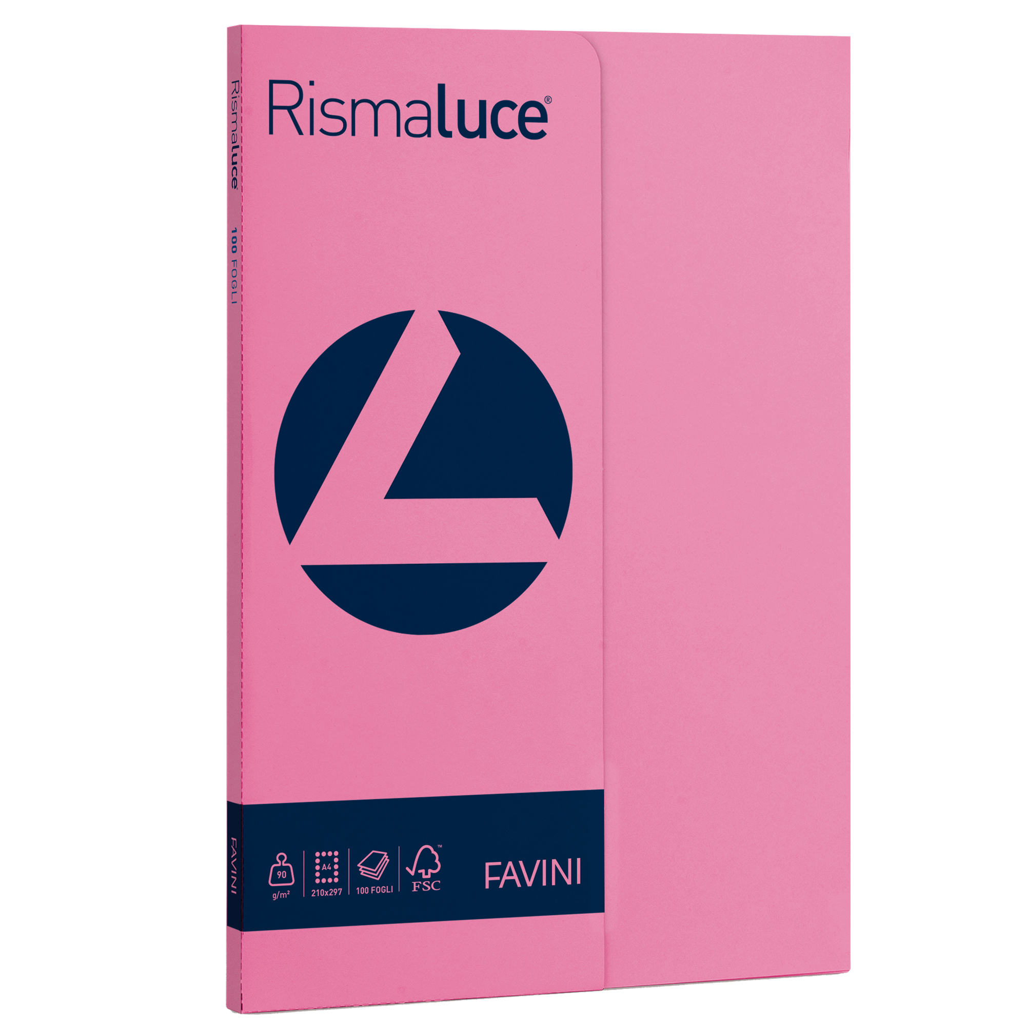 FAVINI RismaLuce Small - Cellulosa - ciclamino - A4 (210 x 297 mm) - 90 g/m² - 100 fogli carta colorata