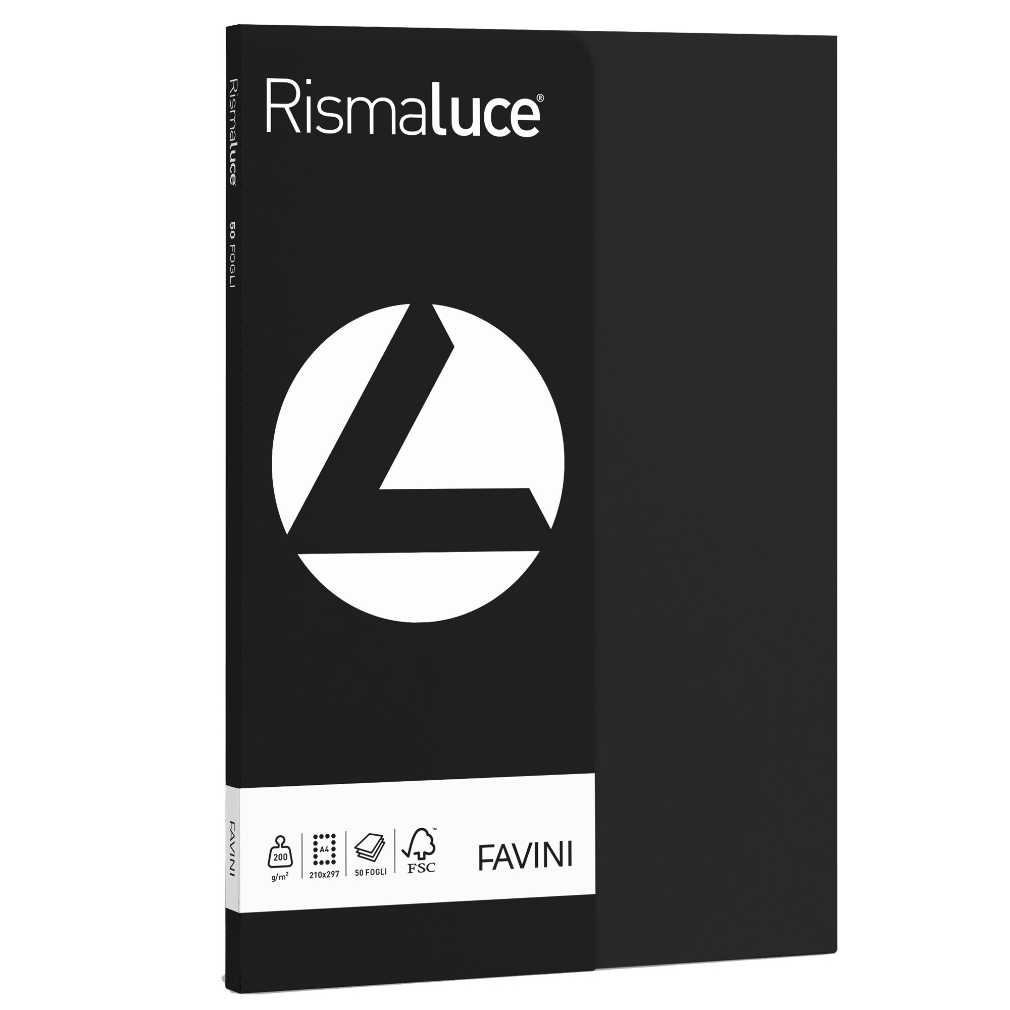 FAVINI HOME-OFFICE PROFESSIONAL RISMALUCE - Nero - A4 (210 x 297 mm) - 200 g/m² - 50 fogli carta comune
