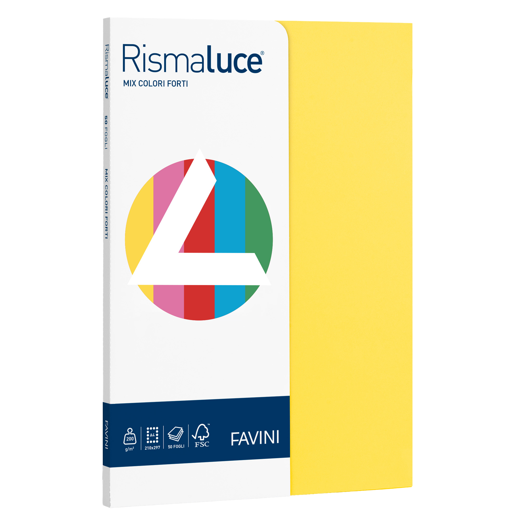 FAVINI HOME-OFFICE PROFESSIONAL RISMALUCE SMALL MIX - 5 colori - A4 (210 x 297 mm) - 200 g/m² - 50 fogli carta comune