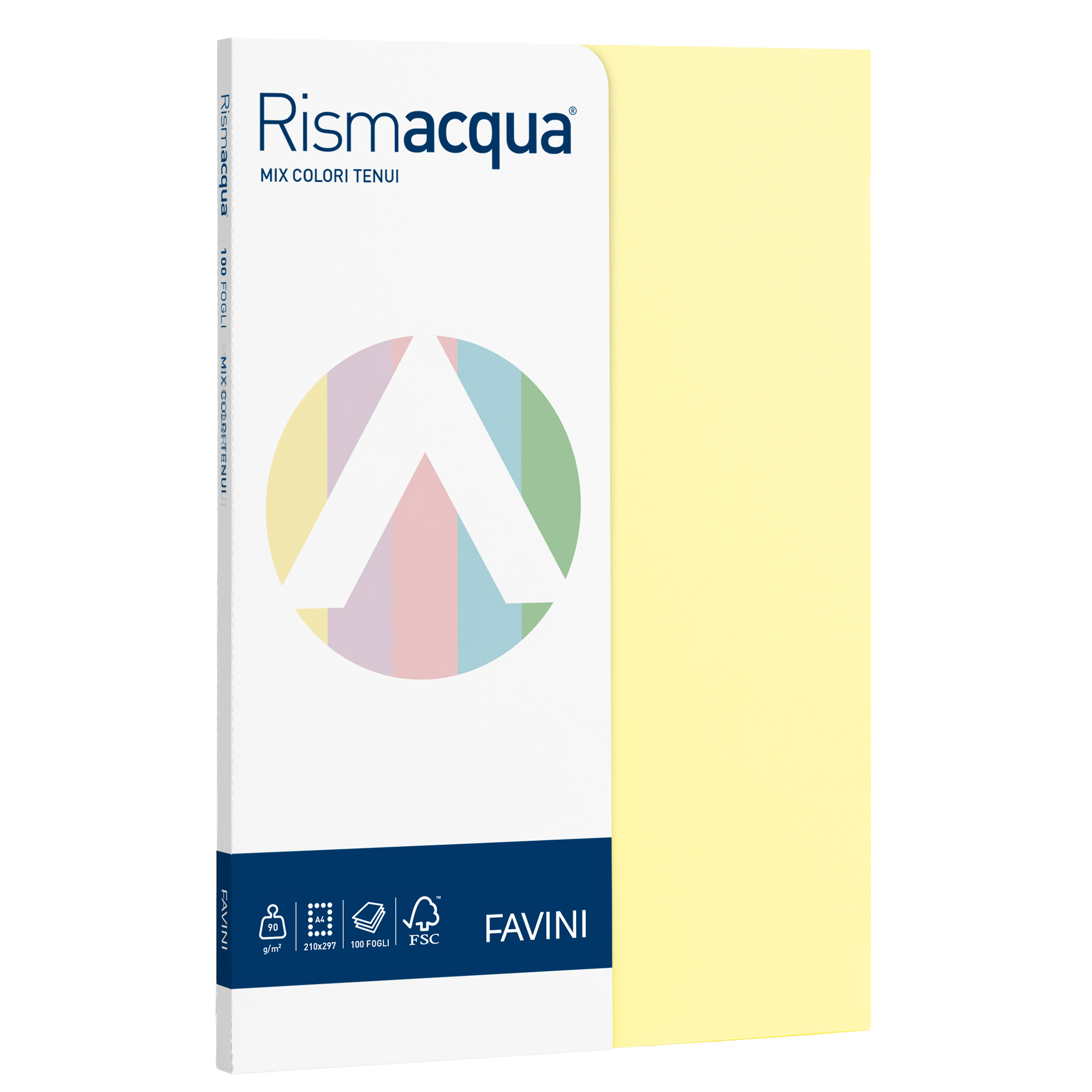 FAVINI HOME-OFFICE PROFESSIONAL Rismacqua Small Mix - Cellulosa - colori assortiti - A4 (210 x 297 mm) - 90 g/m² - 100 fogli carta colorata