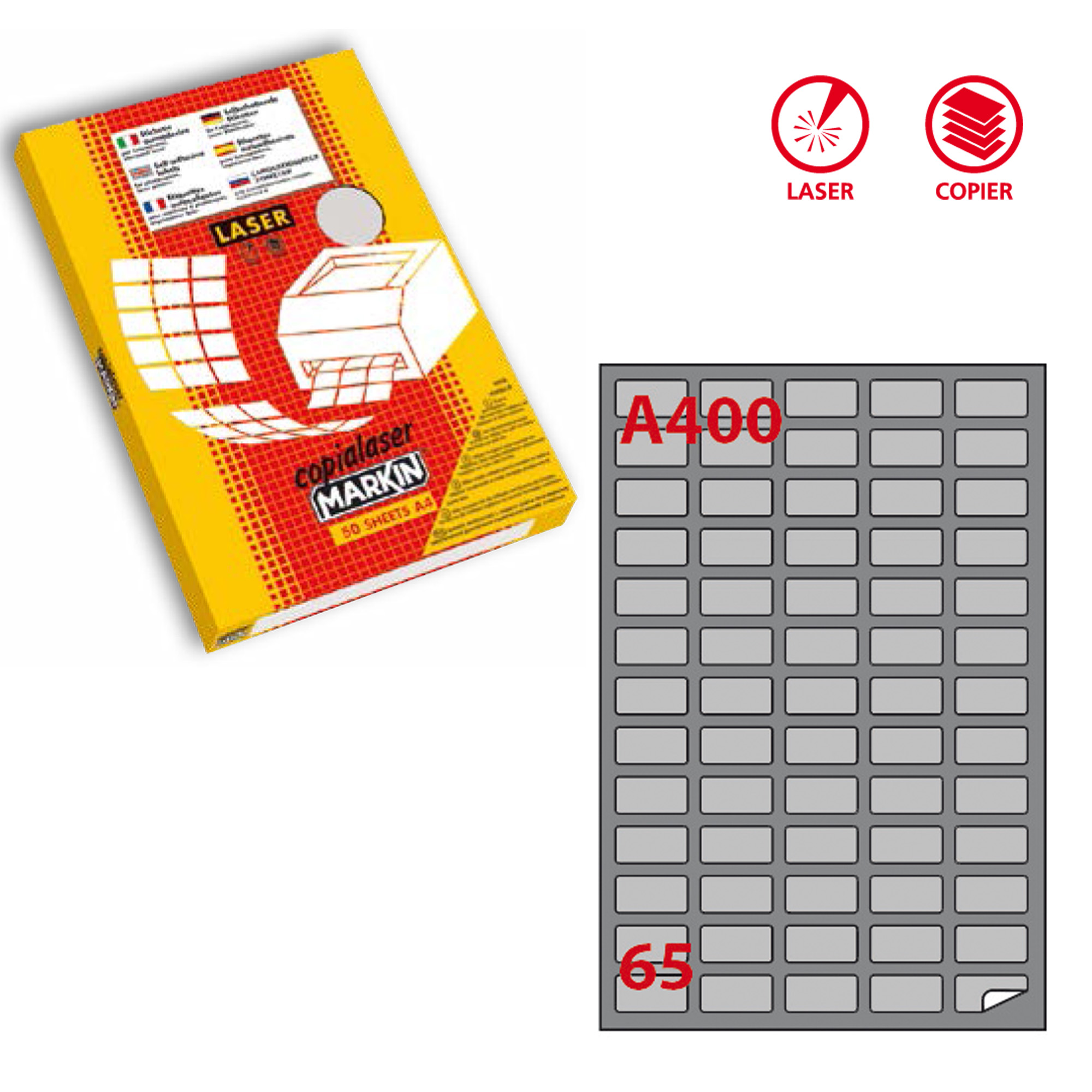 Etichette adesive A/400 - in carta - permanenti …