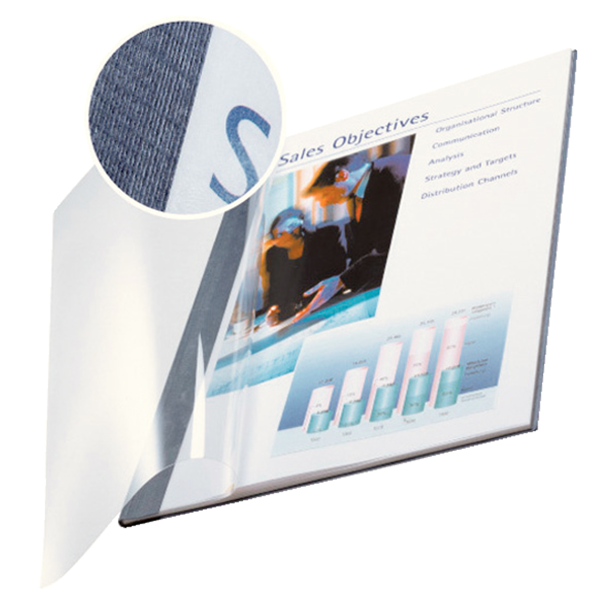Leitz ImpressBIND - 10.5 mm - A4 (210 x 297 mm) - 105 fogli - blu - pettine per la rilegatura in plastica
