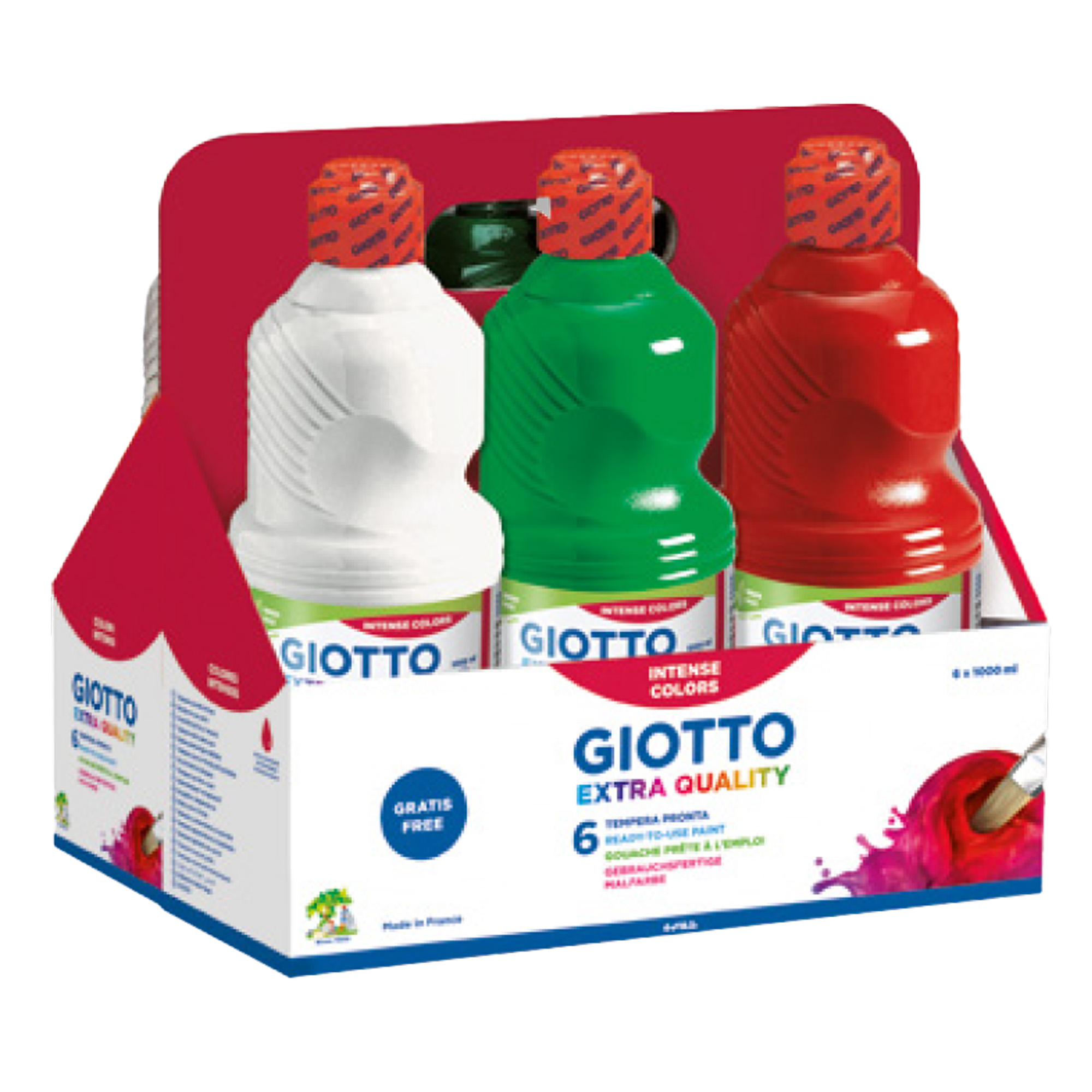 Schoolpack 6 flaconi tempera pronta - 1000ml - …