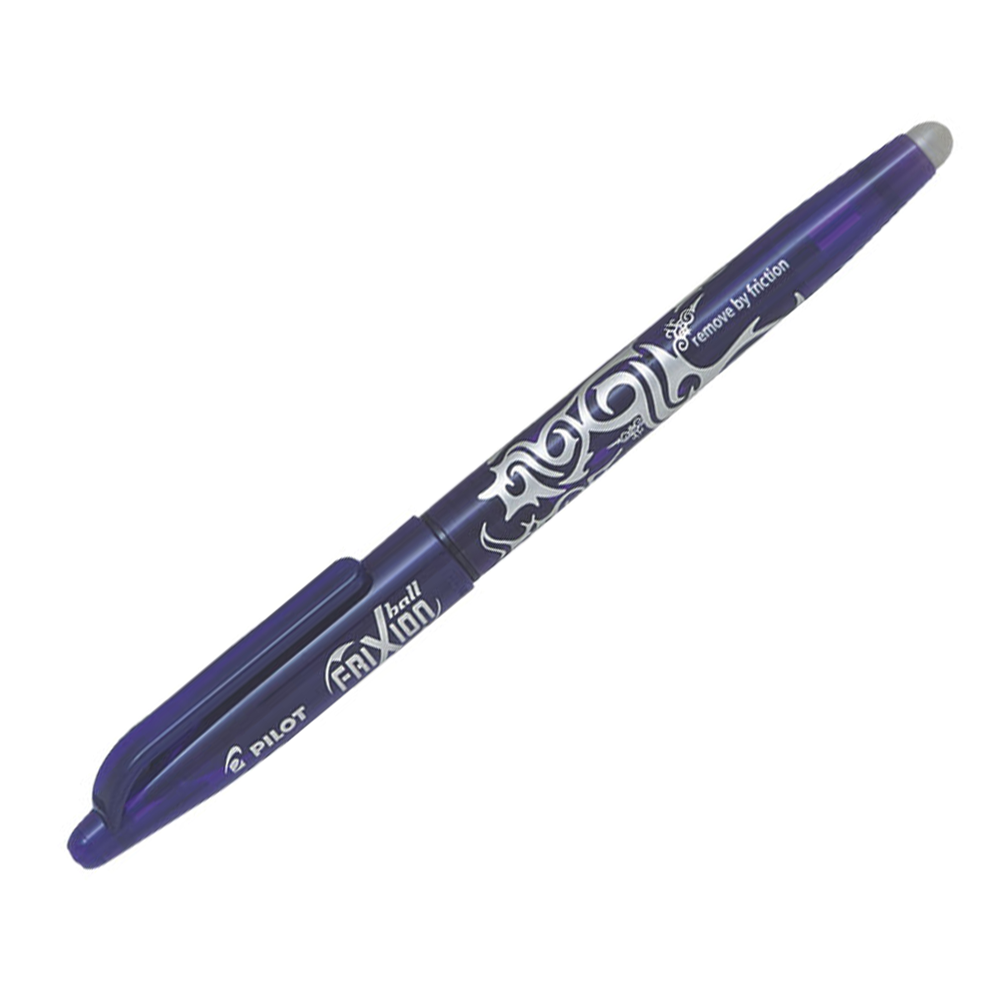 Pilot FriXion Ball - Penna a sfera - non permanente - viola - inchiostro in gel sensibile al calore - 0.7 mm - medio - con gomma