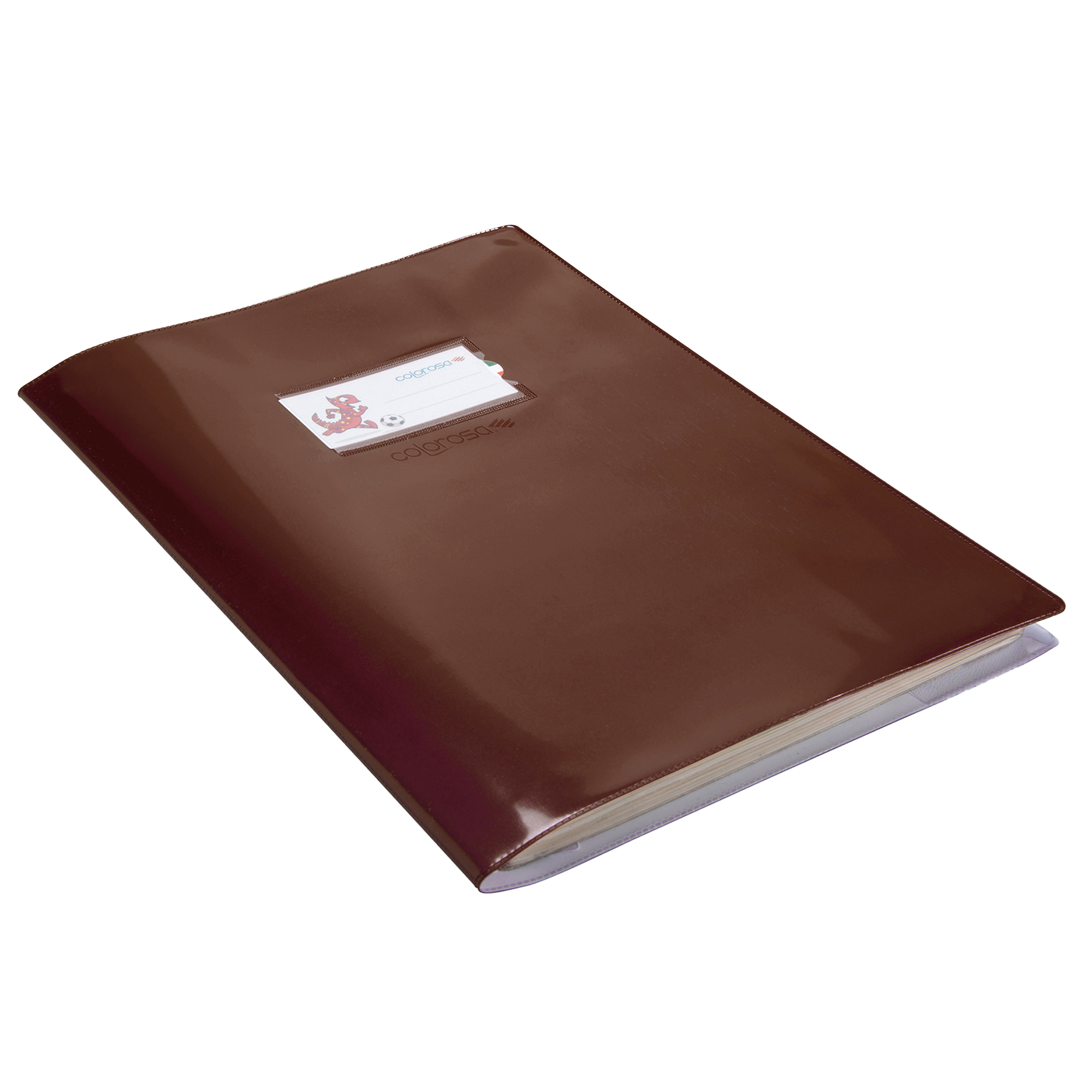 Coprimaxi Gold - 21 x 30 cm - PVC - 300 mic - c/alette - laccato - marrone - Colorosa