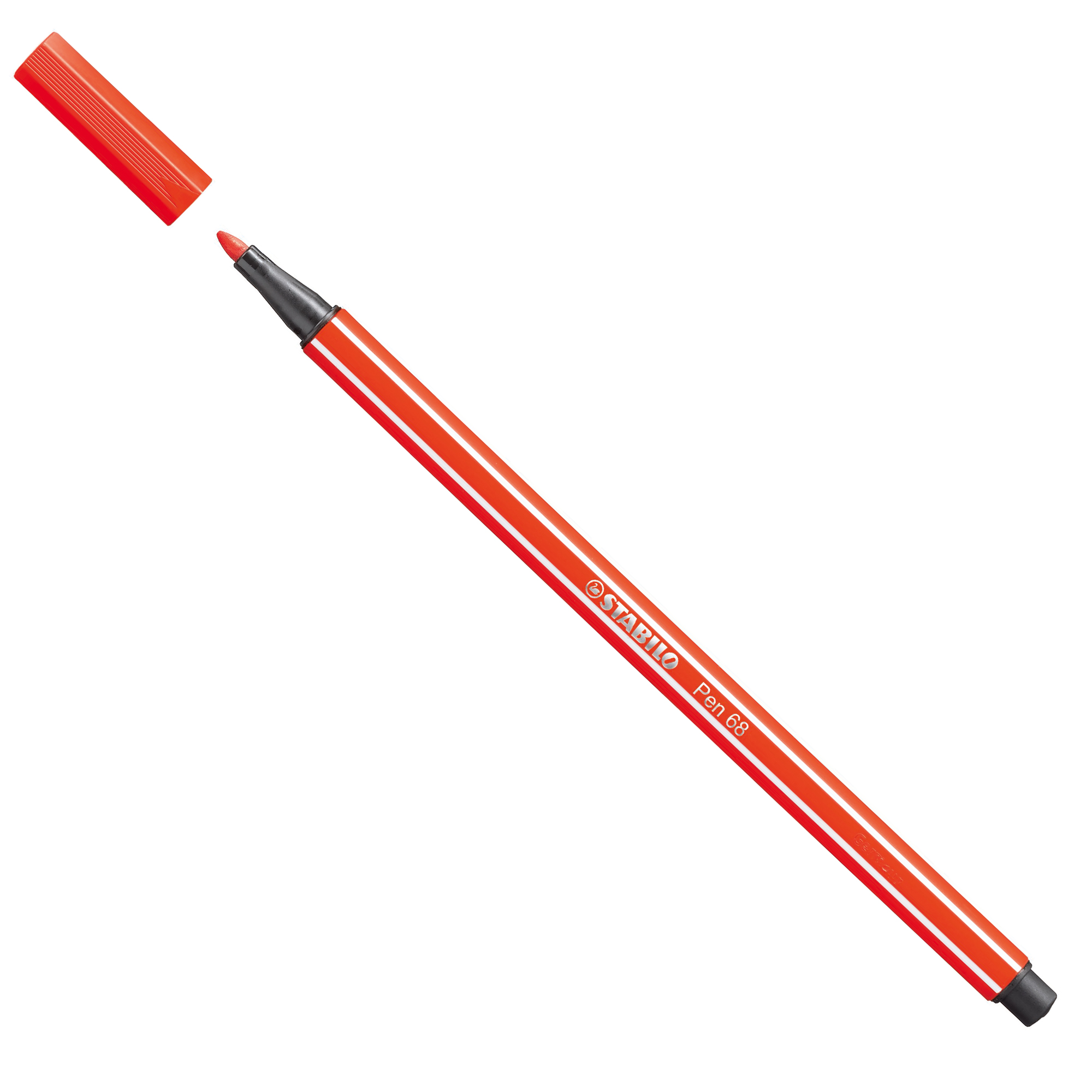 STABILO Pen 68 - Penna punta in fibra - rosso chiaro - inchiostro base acqua - 1 mm - medio