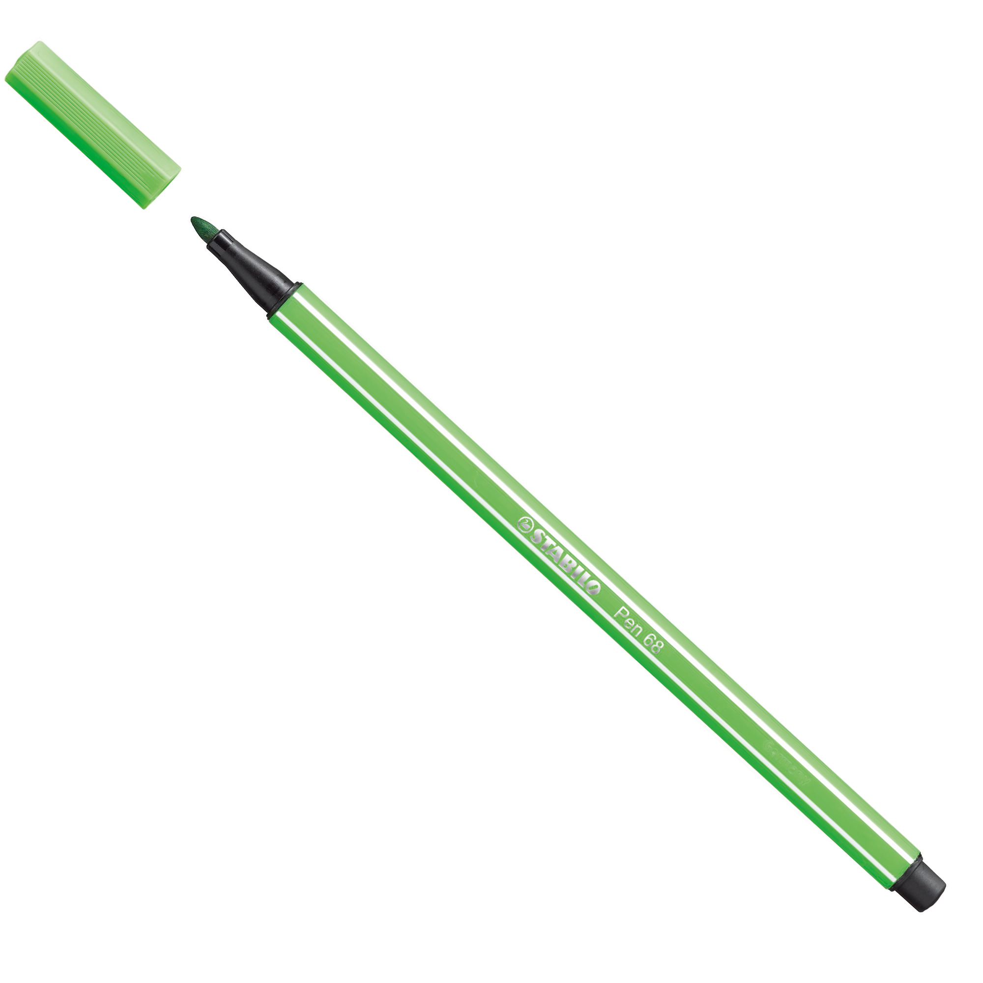 STABILO Pen 68 - Penna punta in fibra - verde foglia - inchiostro base acqua - 1 mm - medio
