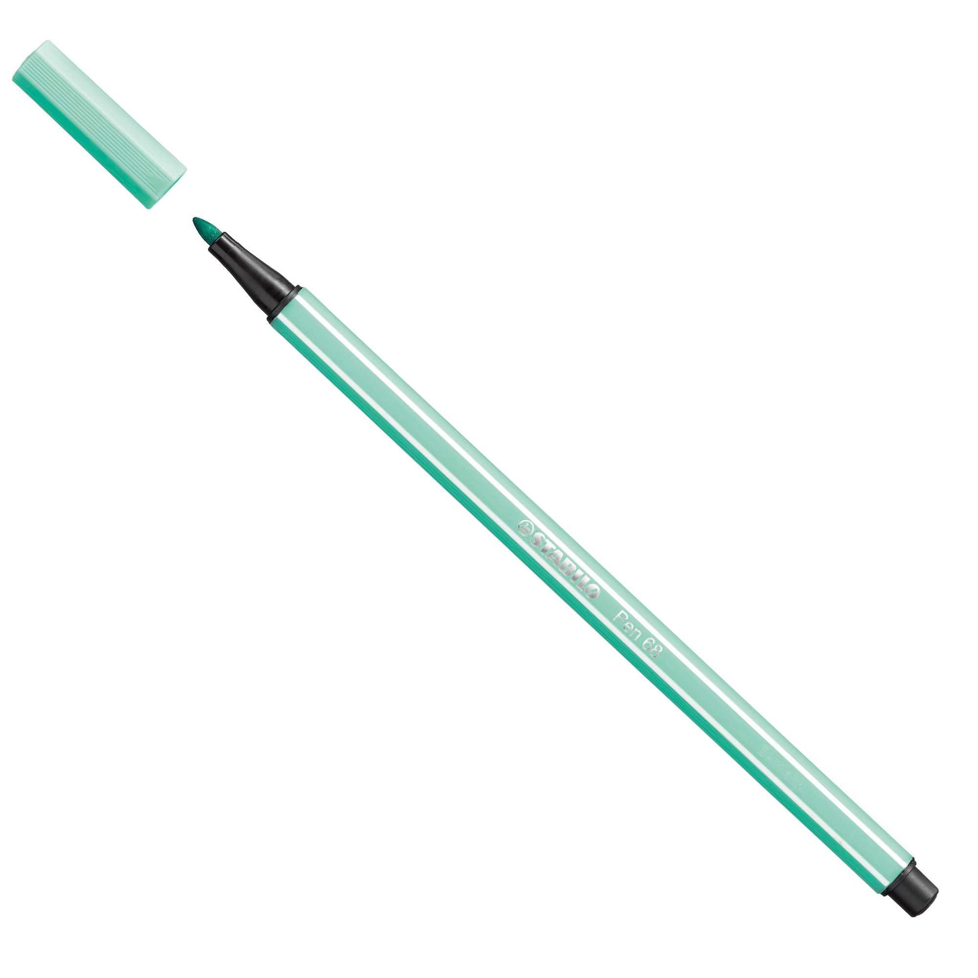 STABILO Pen 68 - Penna punta in fibra - verde ghiaccio - inchiostro base acqua - 1 mm - medio