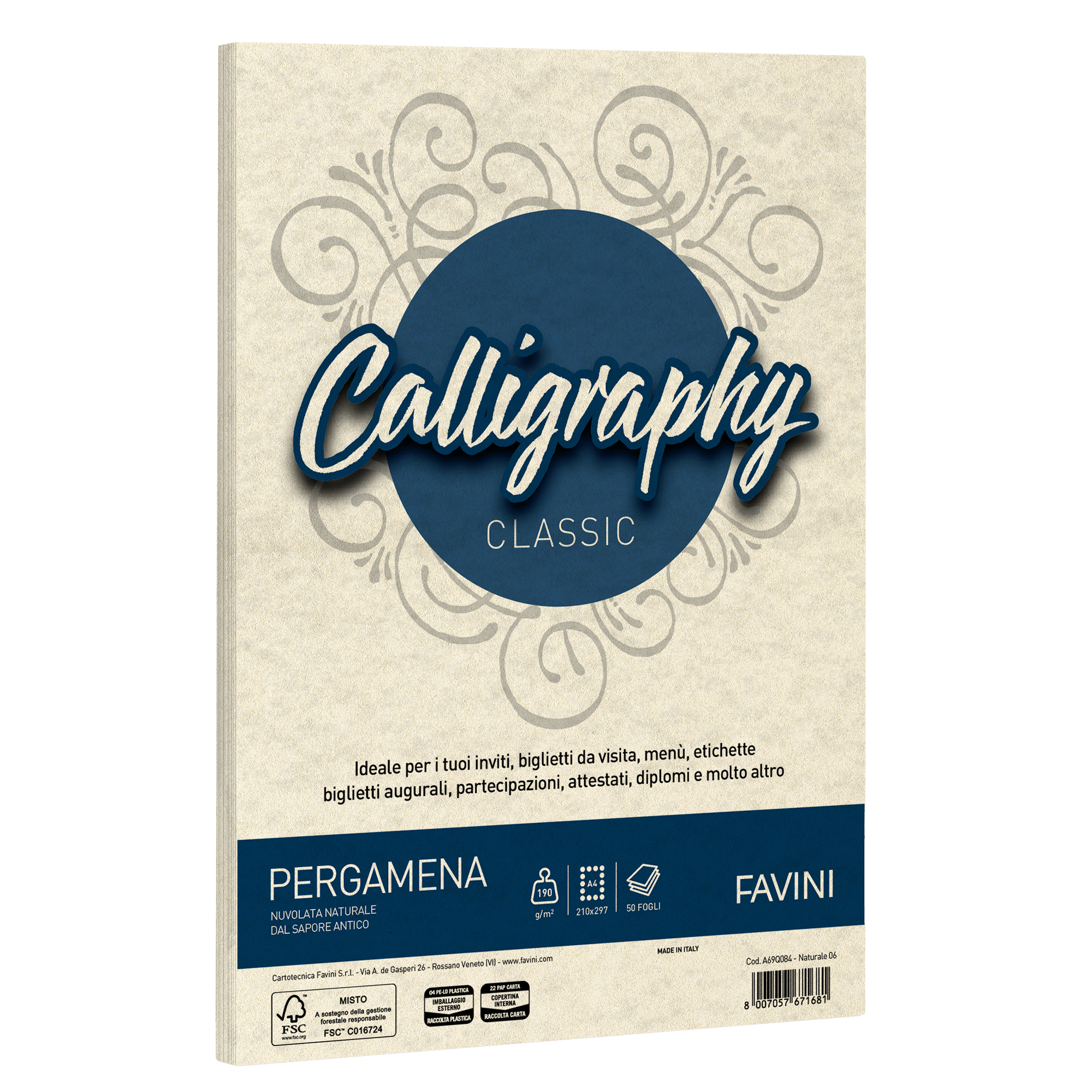 Carta Calligraphy Pergamena - A4 - 190 gr …