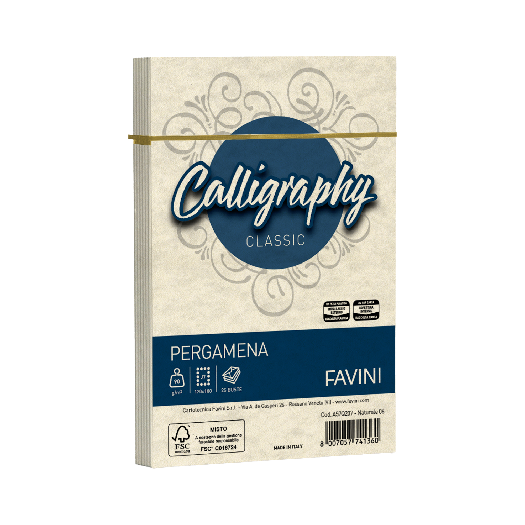 Busta Calligraphy Pergamena - 120 x 180 mm …