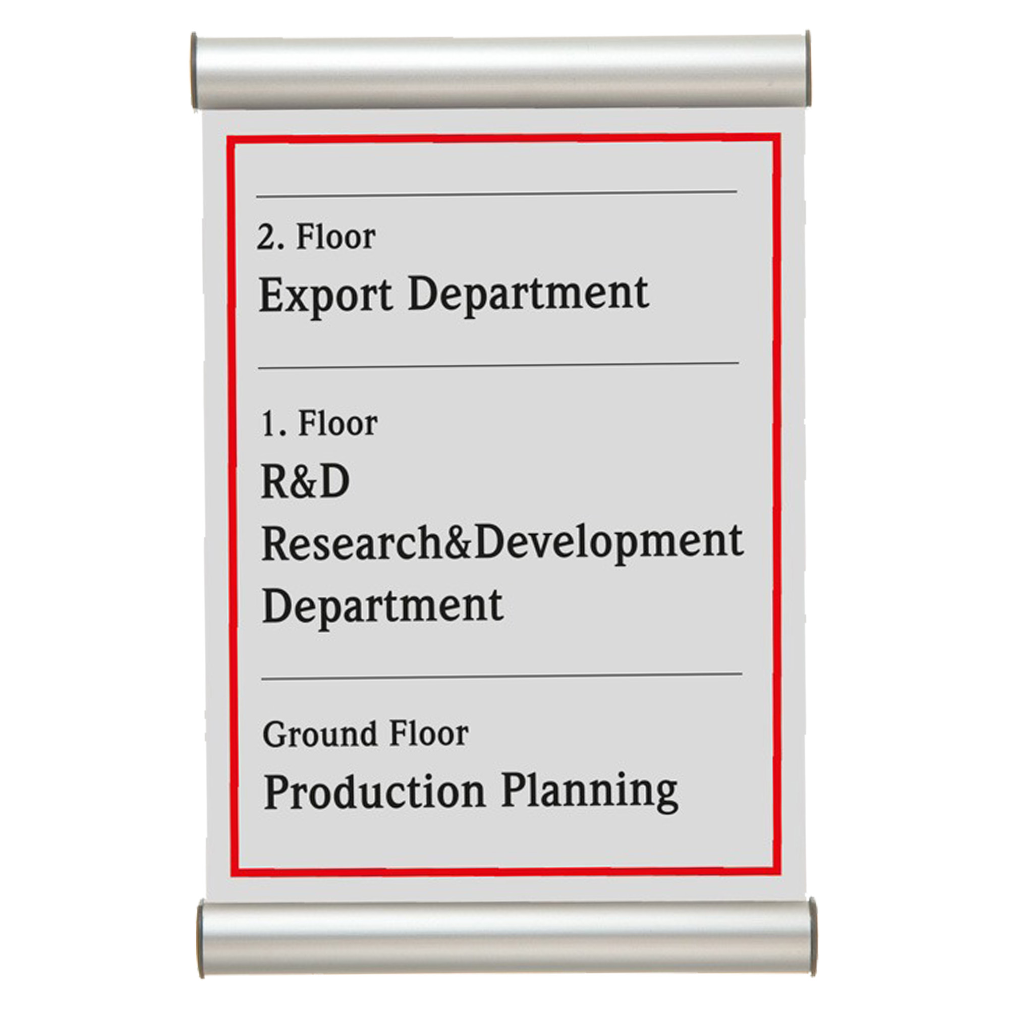 Porta targa appendibile Wall Sign - A6 - 15 x 10,5 cm - Tecnostyl