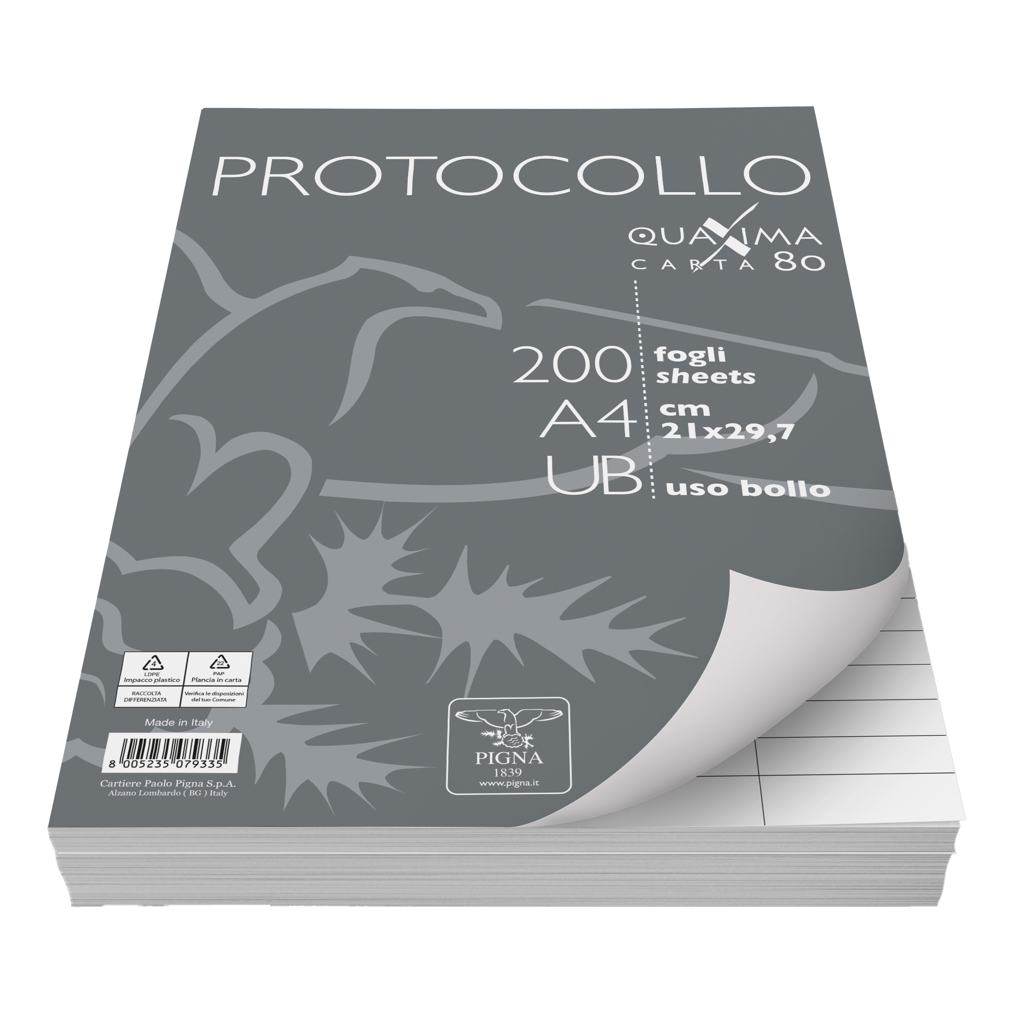 Fogli protocollo Quaxima - A4 - uso bollo …