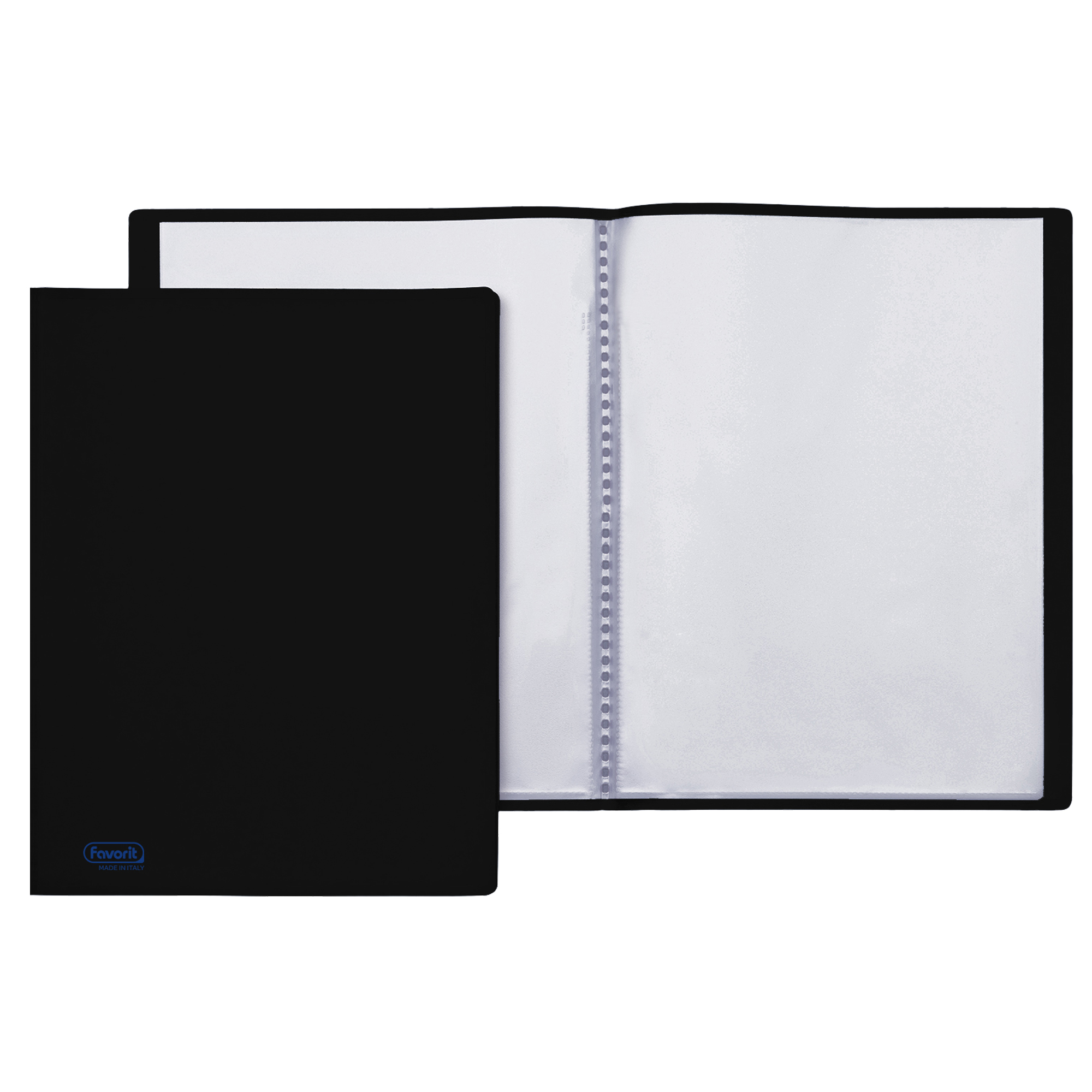 Portalistini personalizzabile Sviluppo - buccia - PP - 22 x 30 cm - 100 buste - nero - Favorit