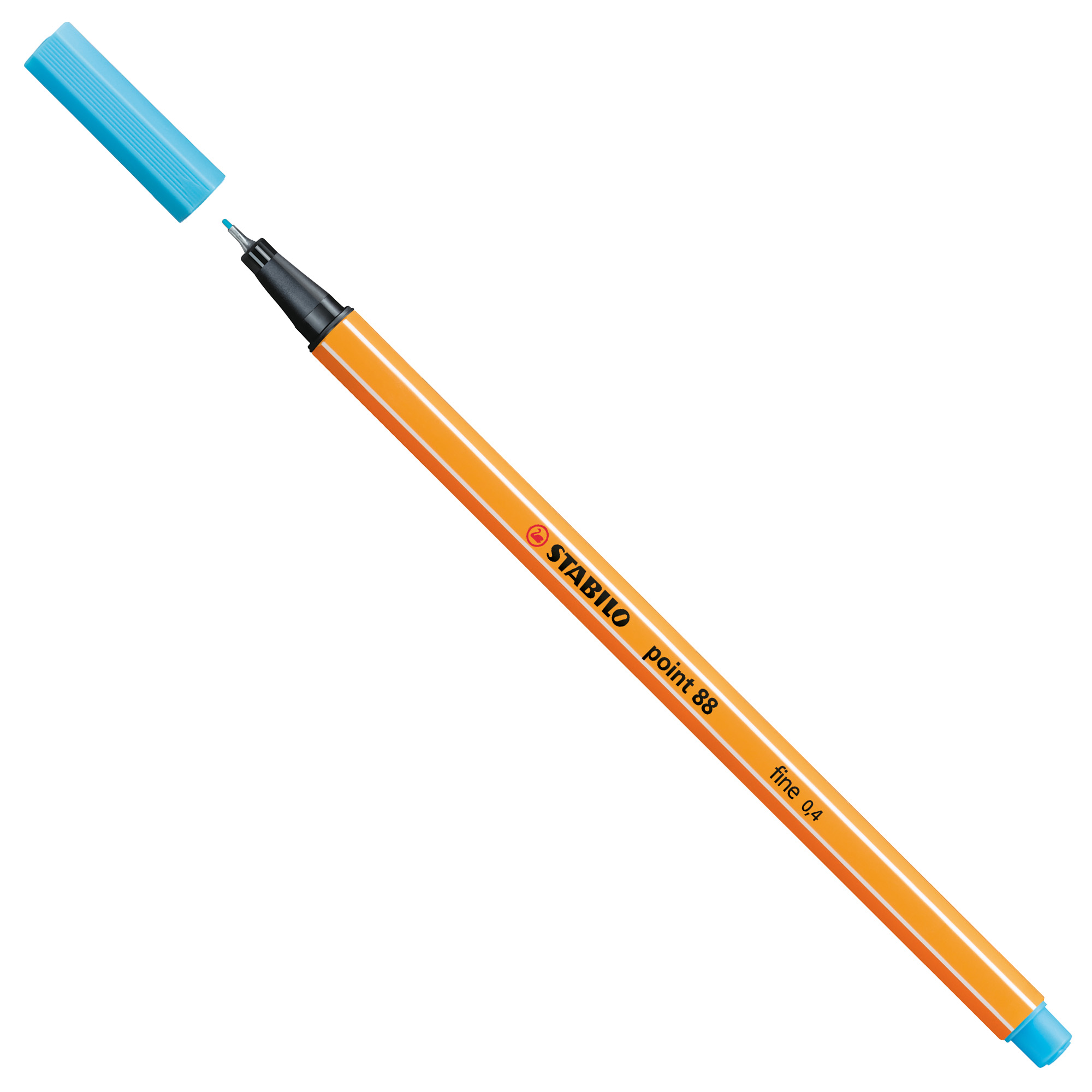 STABILO point 88 - Penna a punta sottile - azzurro - 0.4 mm - fine