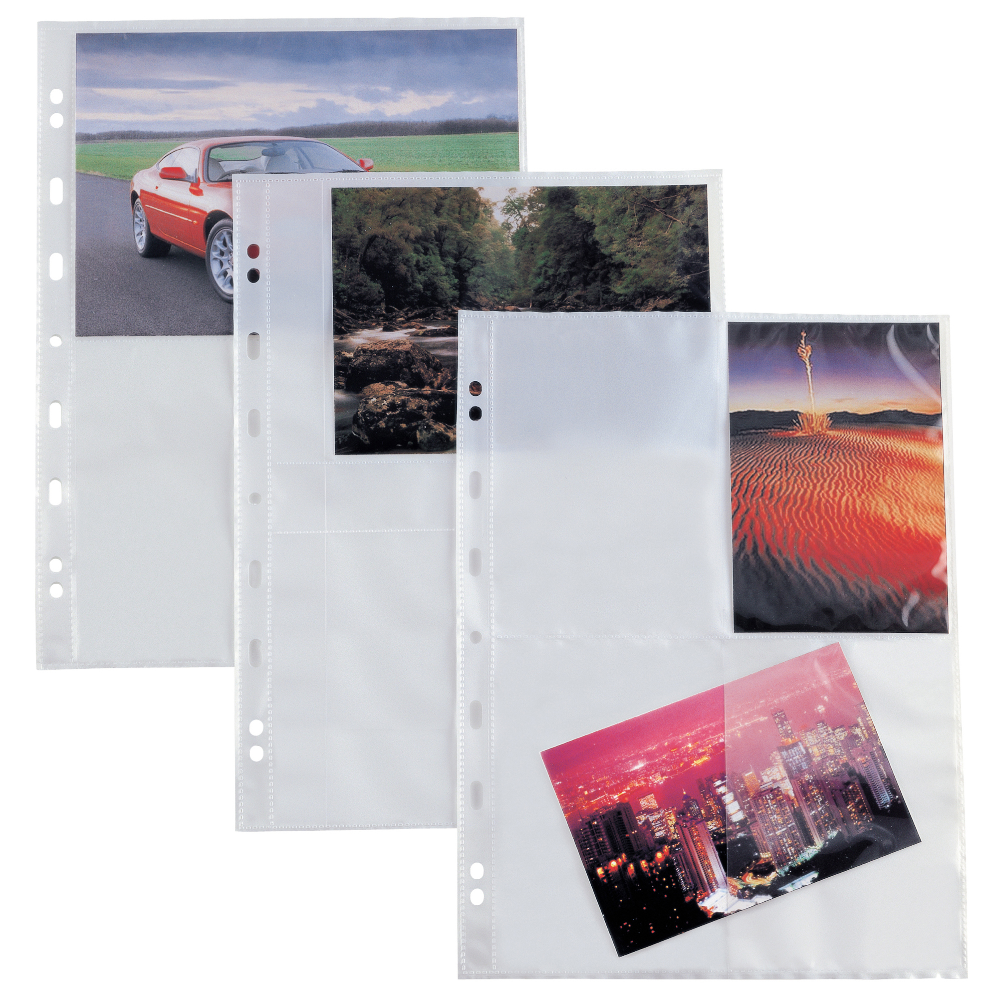 SEI ATLA F - Pagina per biglietti da visita - 8 compartimenti - per 100 x 150 mm - bianco (pacchetto di 10)